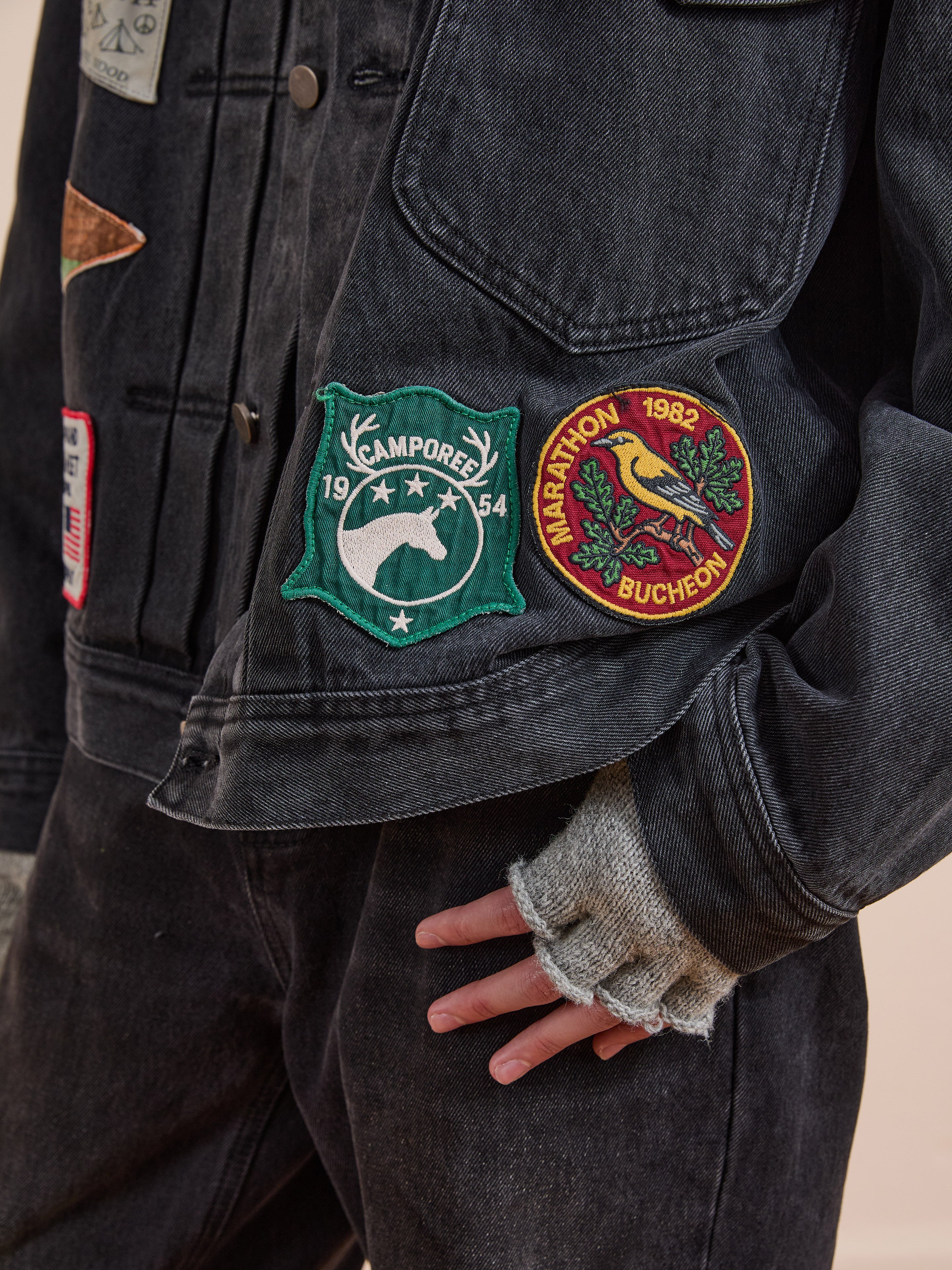 Denim Patchwork Jacket - Image 13