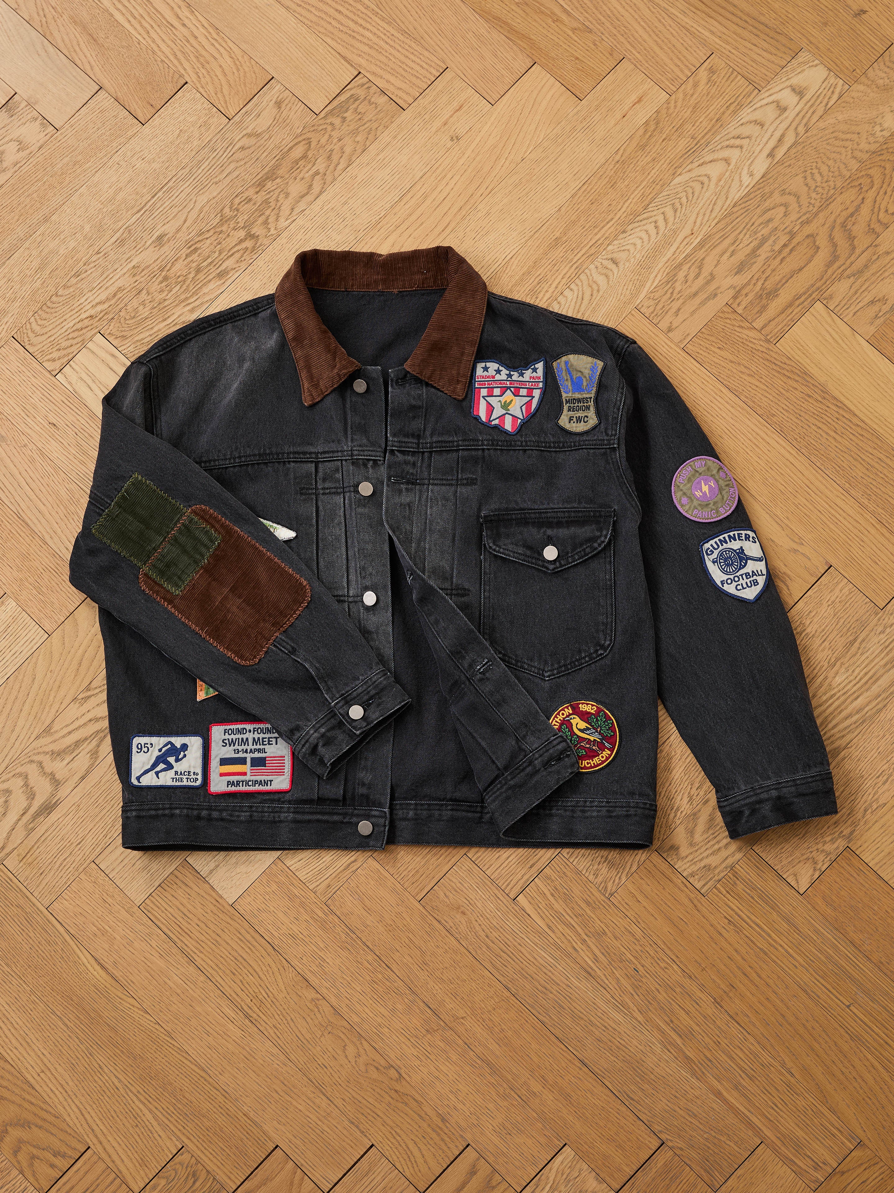 Denim Patchwork Jacket - Image 17