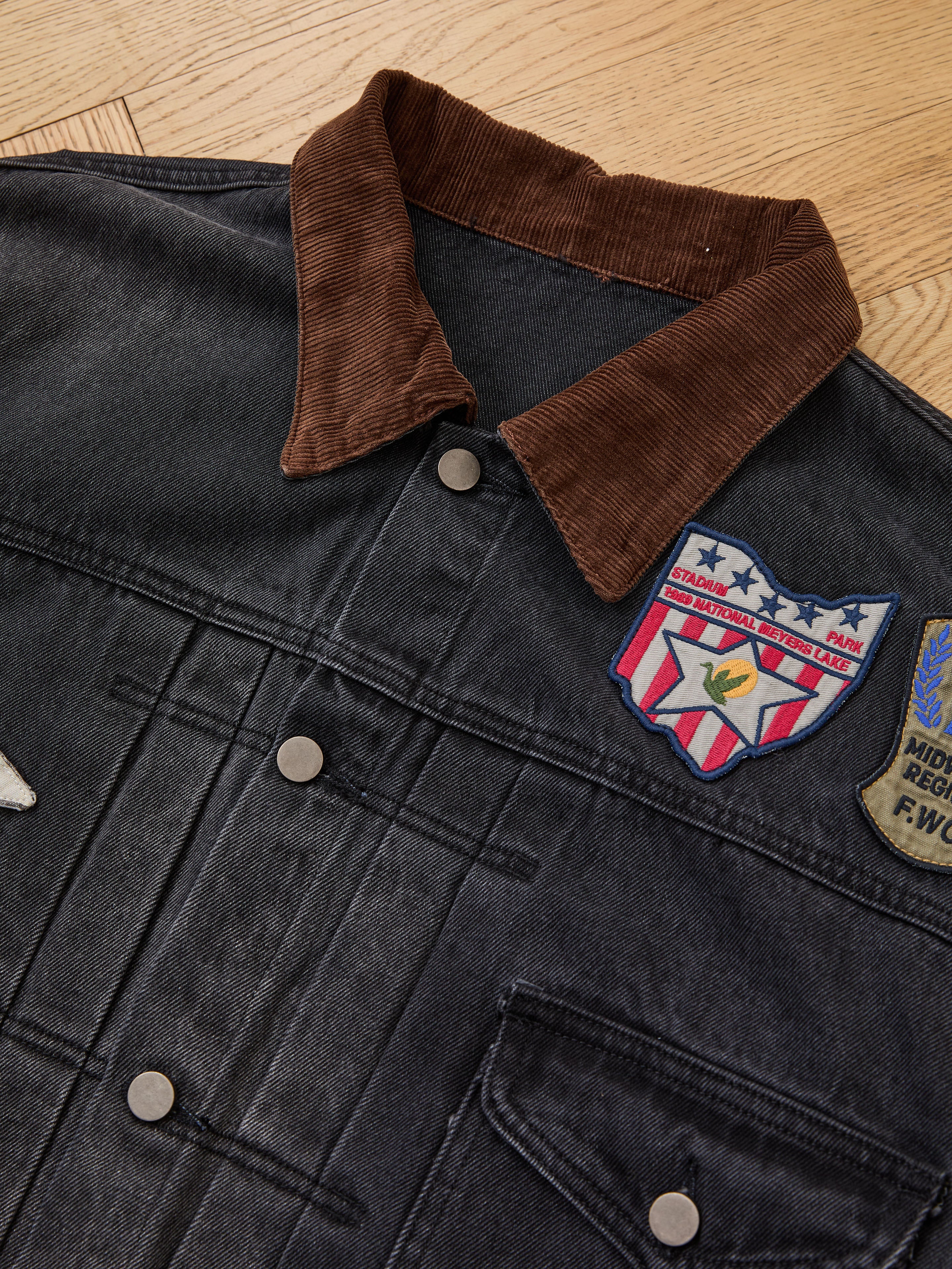 Denim Patchwork Jacket - Image 6