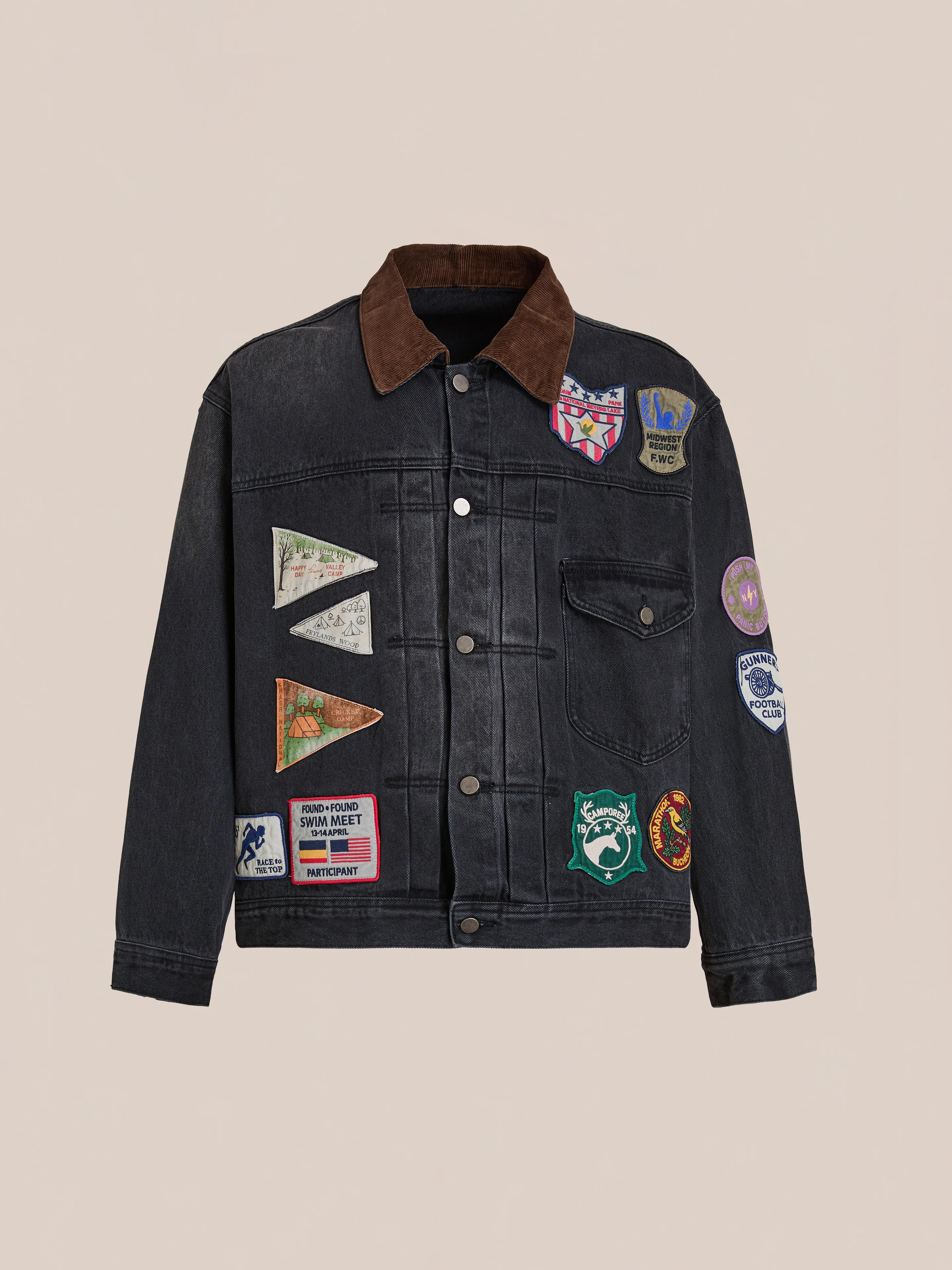 Denim Patchwork Jacket - Image 7