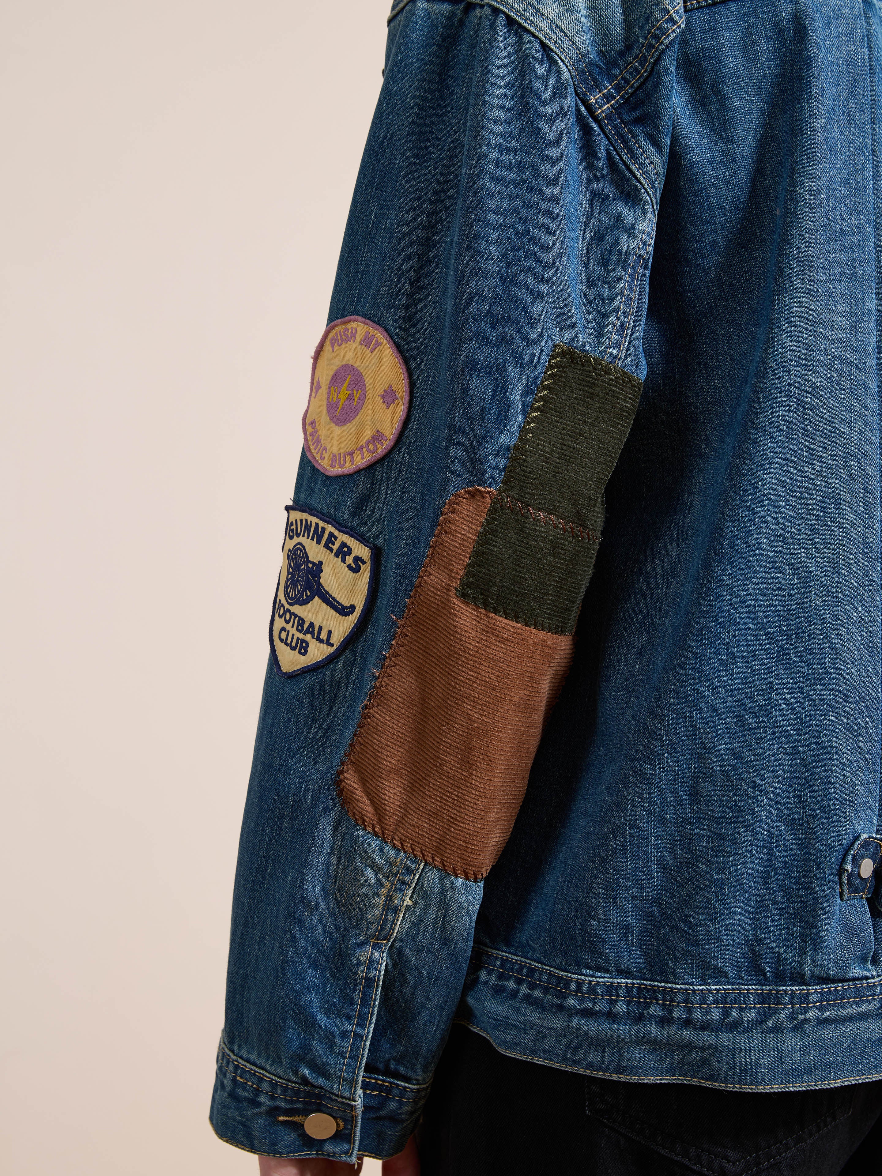 Denim Patchwork Jacket - Image 10