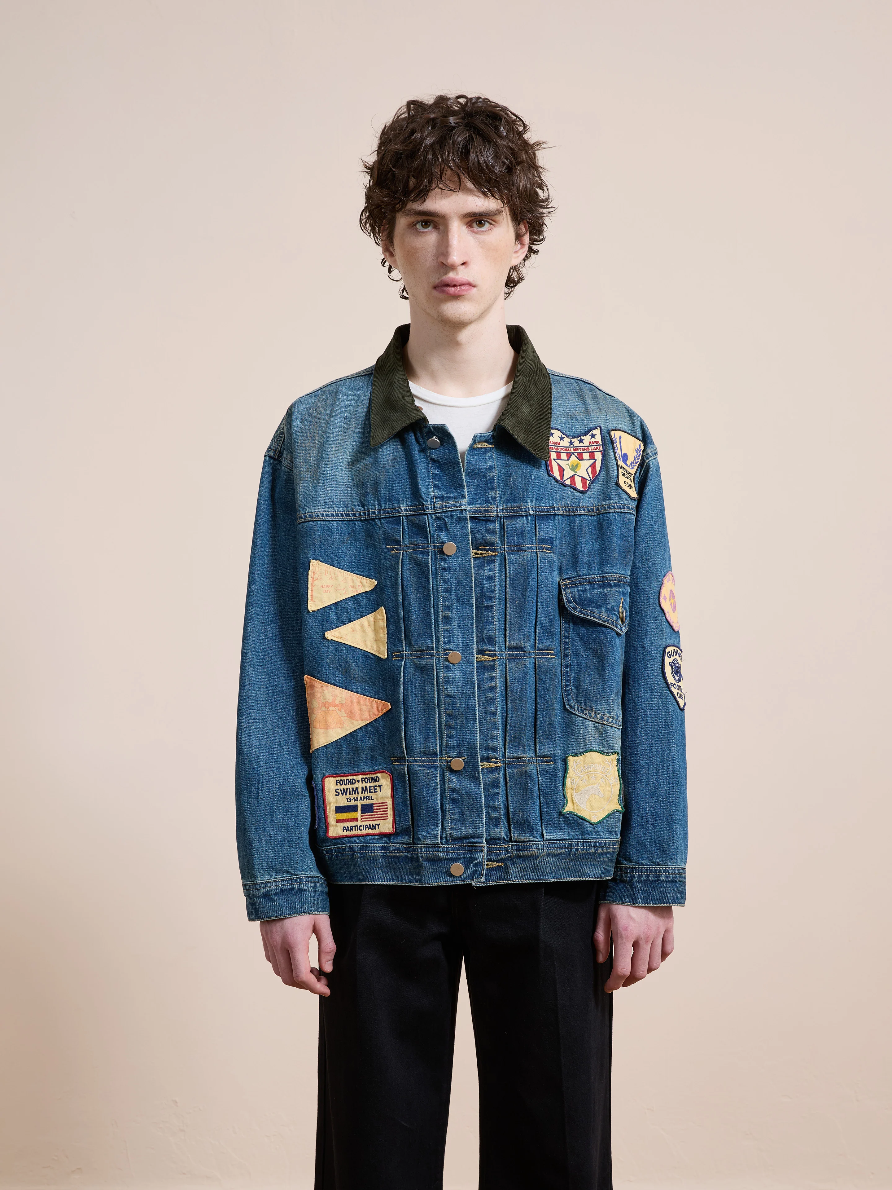 Denim Patchwork Jacket - Image 15