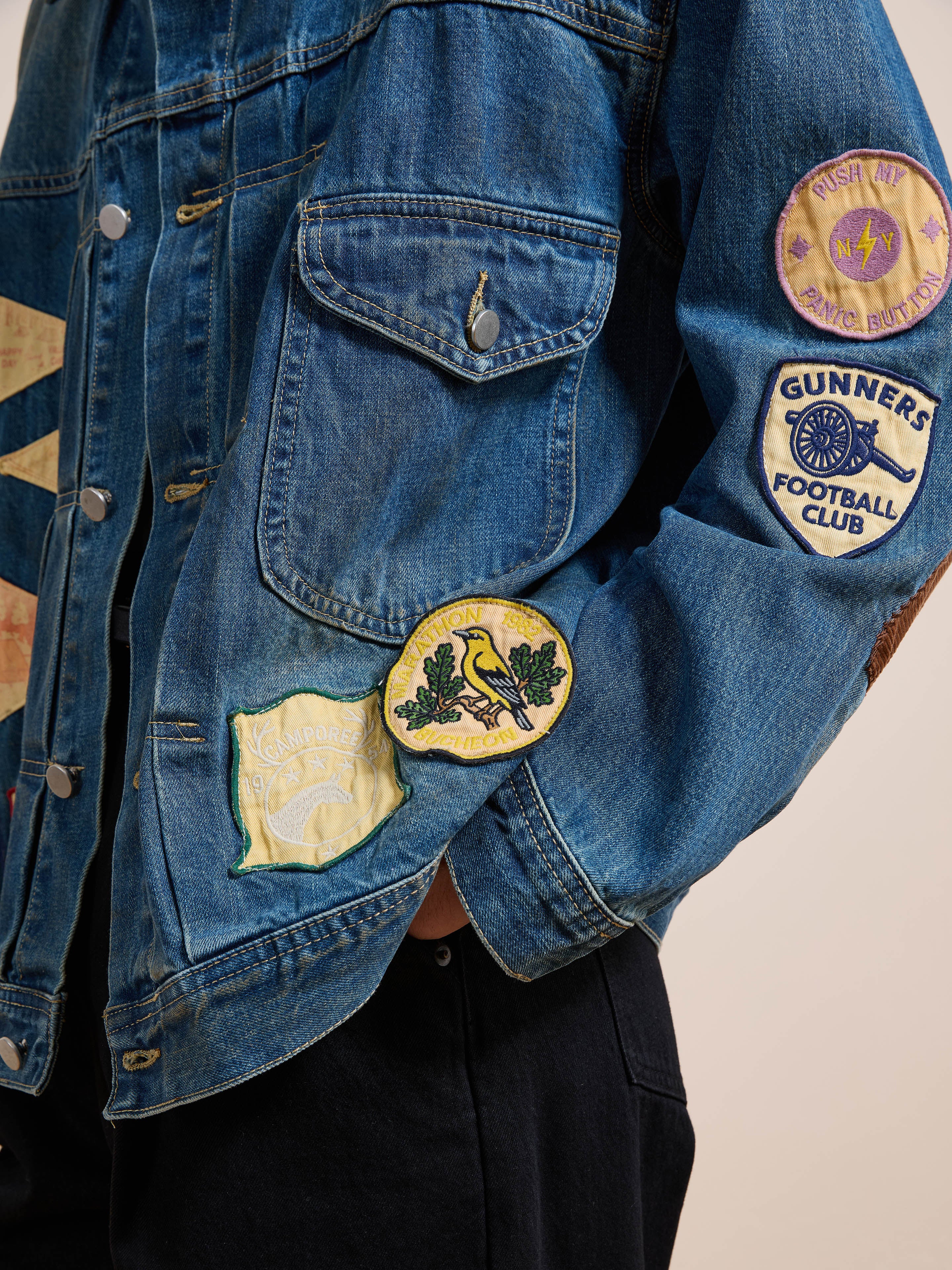 Denim Patchwork Jacket - Image 18