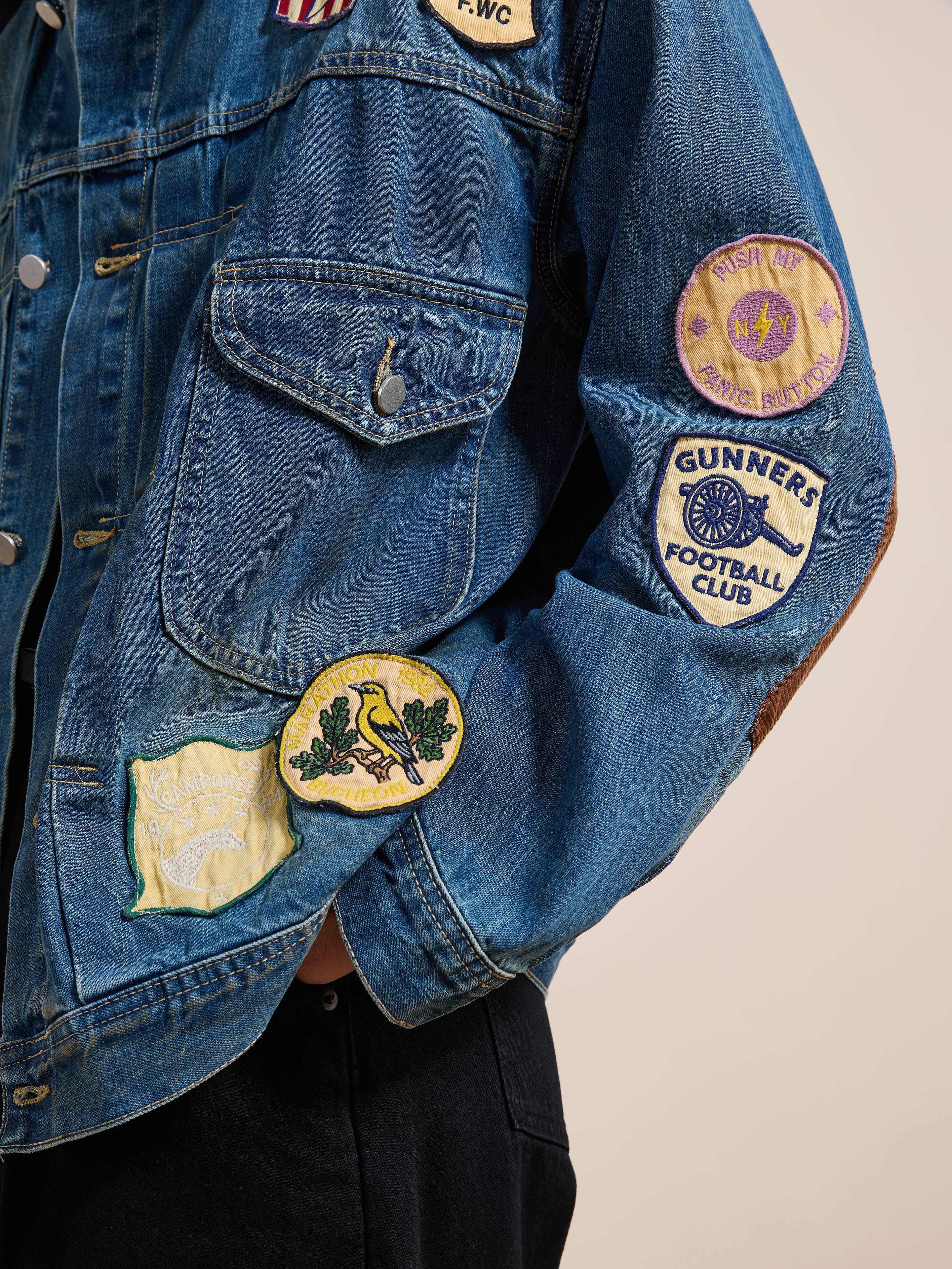 Denim Patchwork Jacket - Image 19