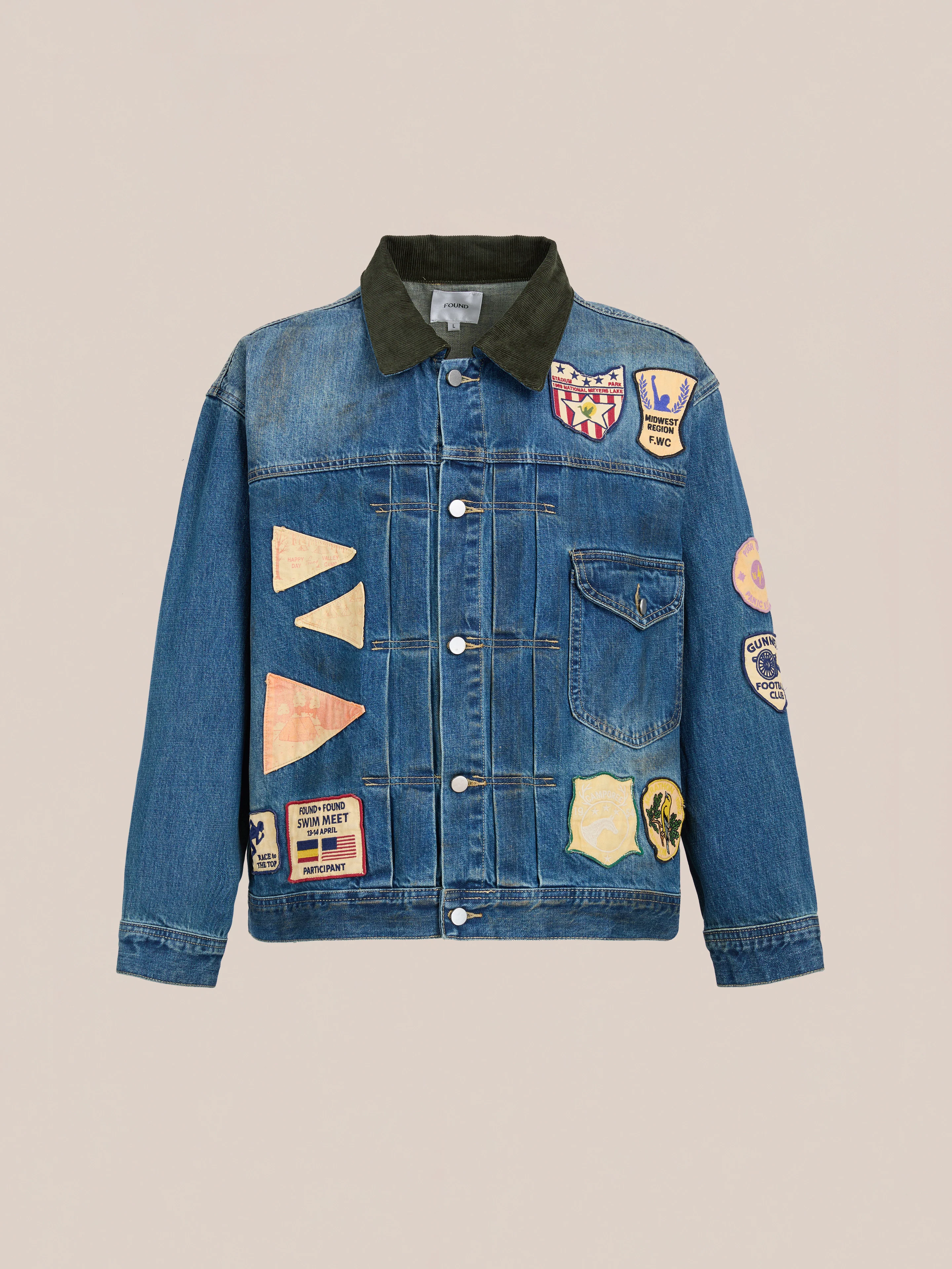 Denim Patchwork Jacket - Image 4