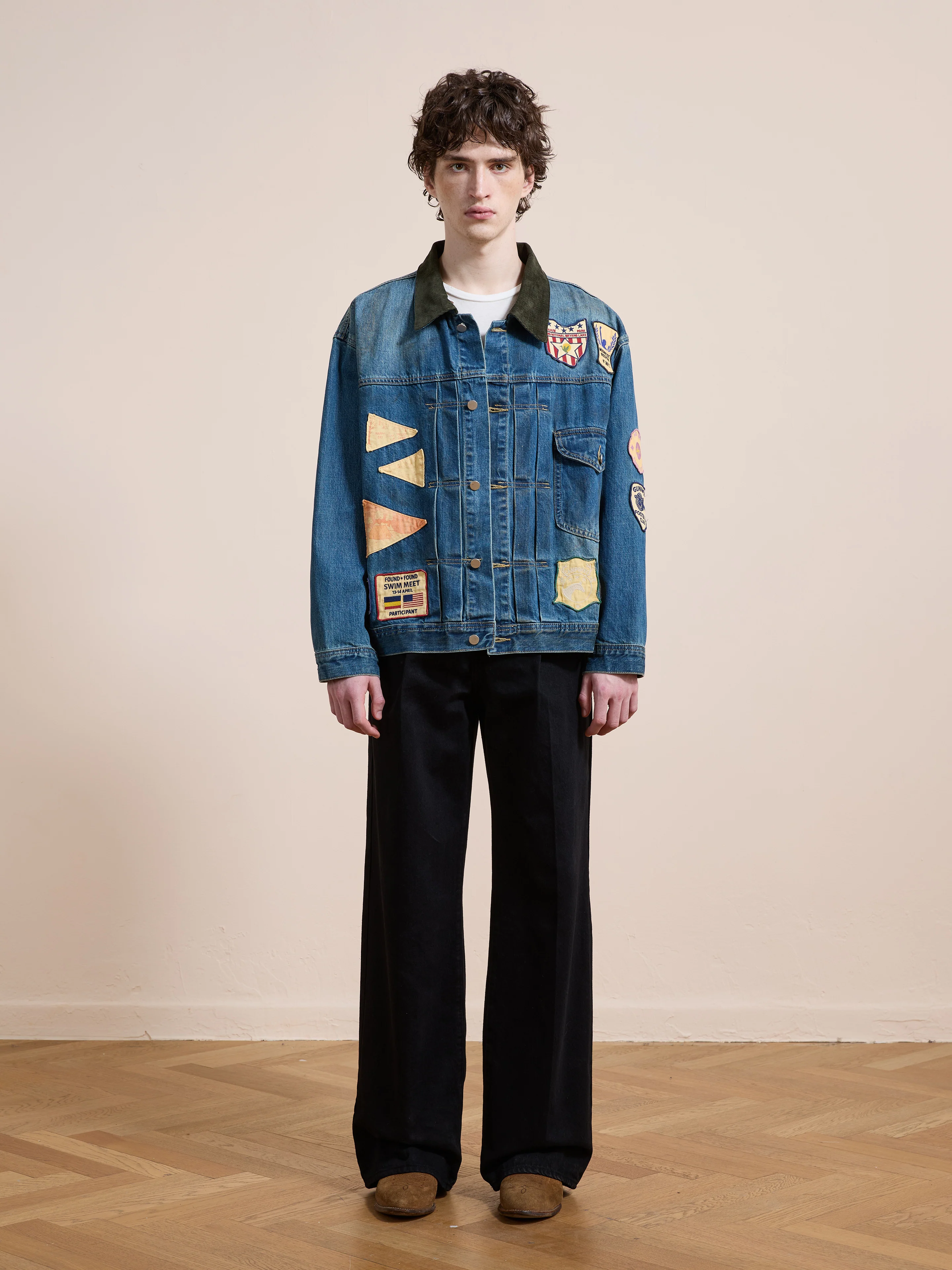 Denim Patchwork Jacket - Image 6