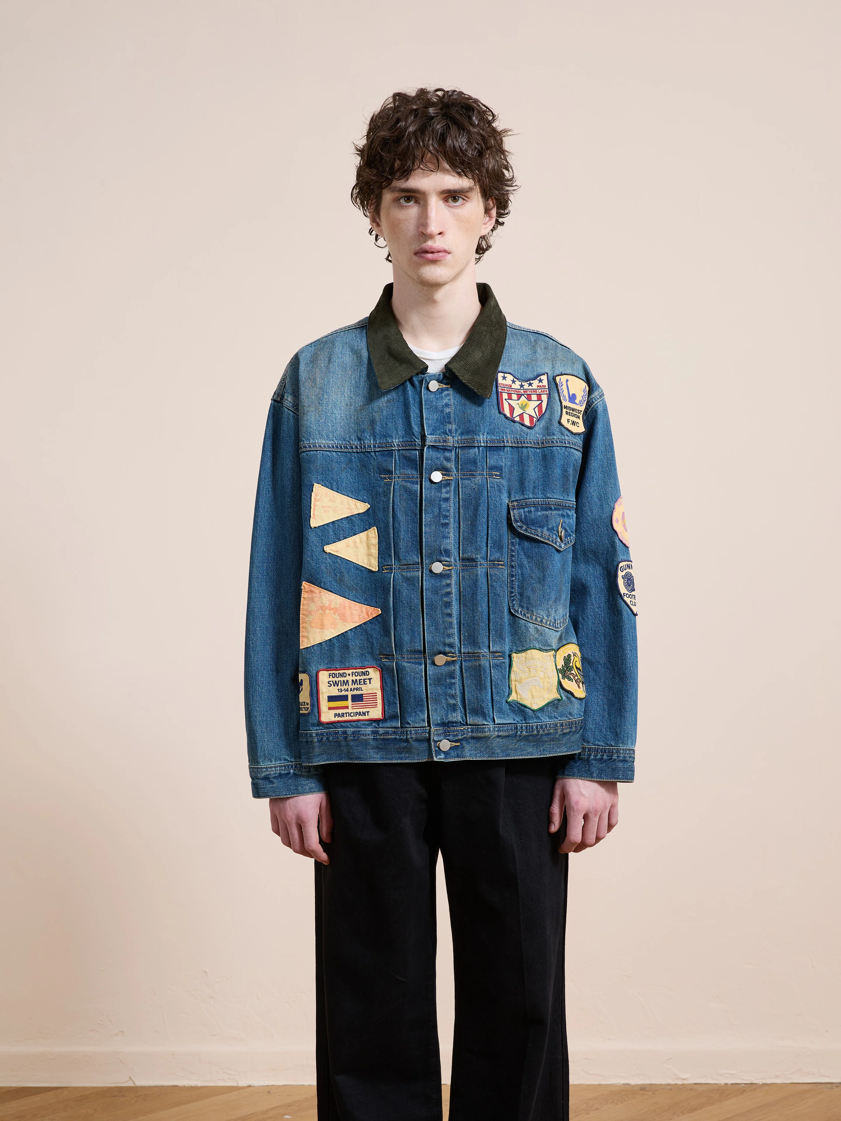 Denim Patchwork Jacket - Image 8