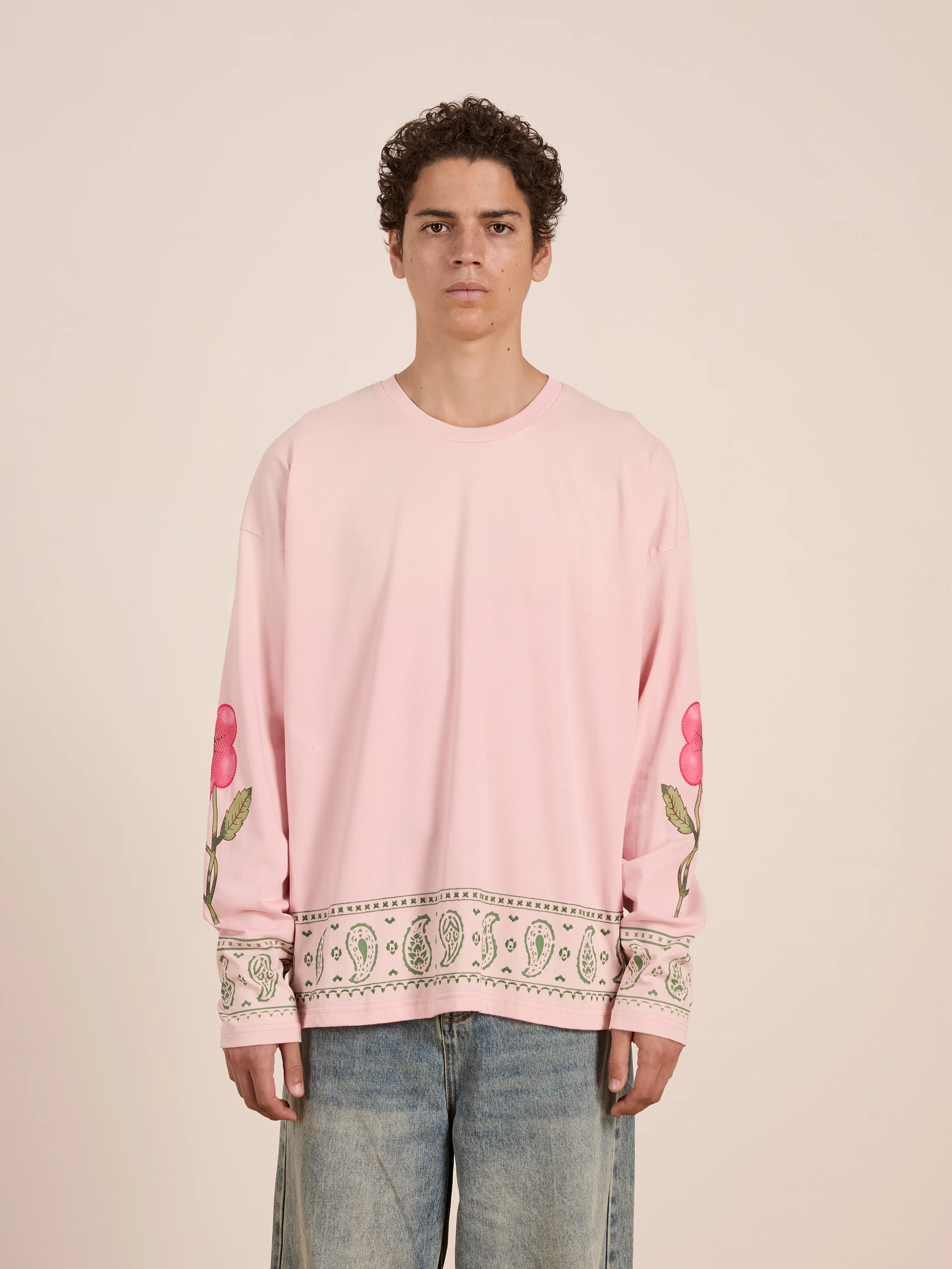 Garden Bloom Embroidered LS Tee