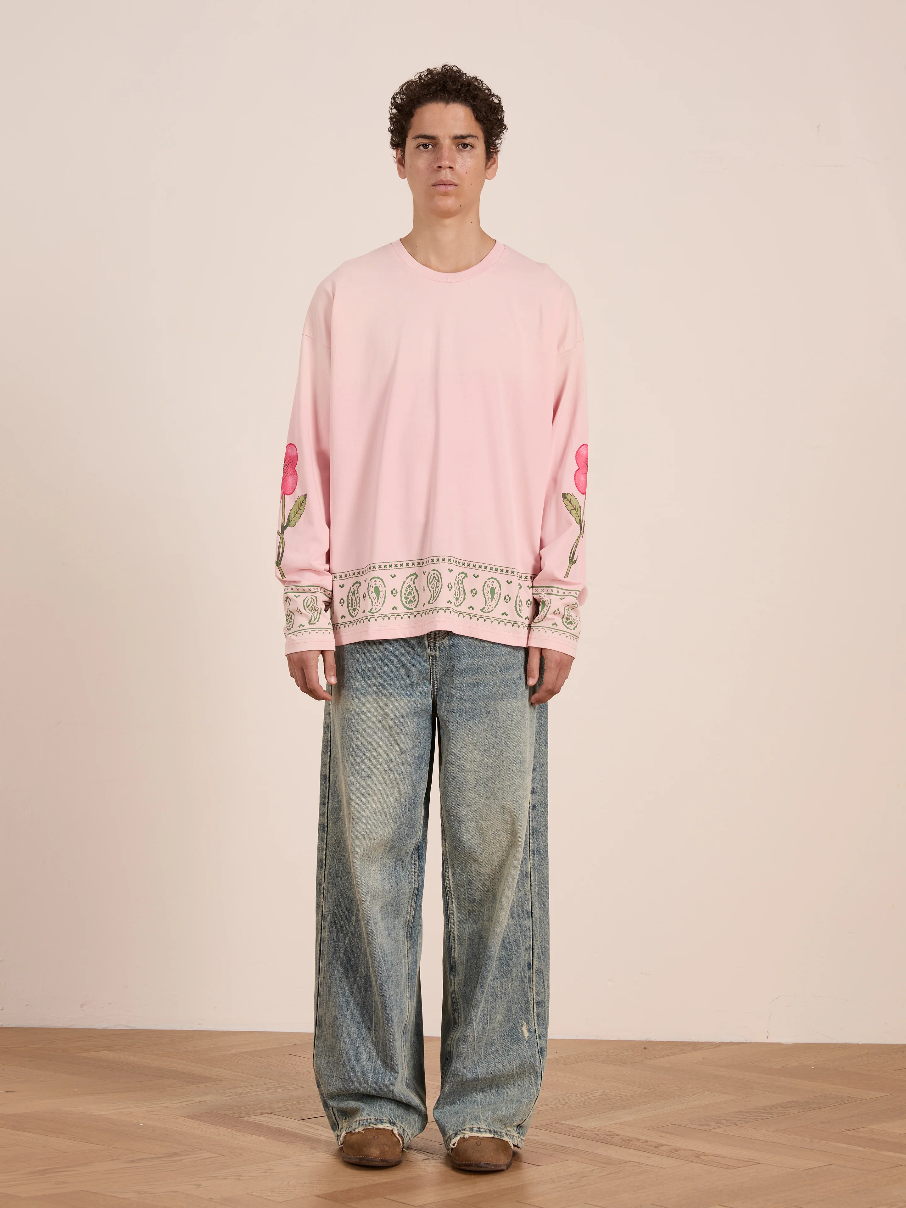 Garden Bloom Embroidered LS Tee - Image 3