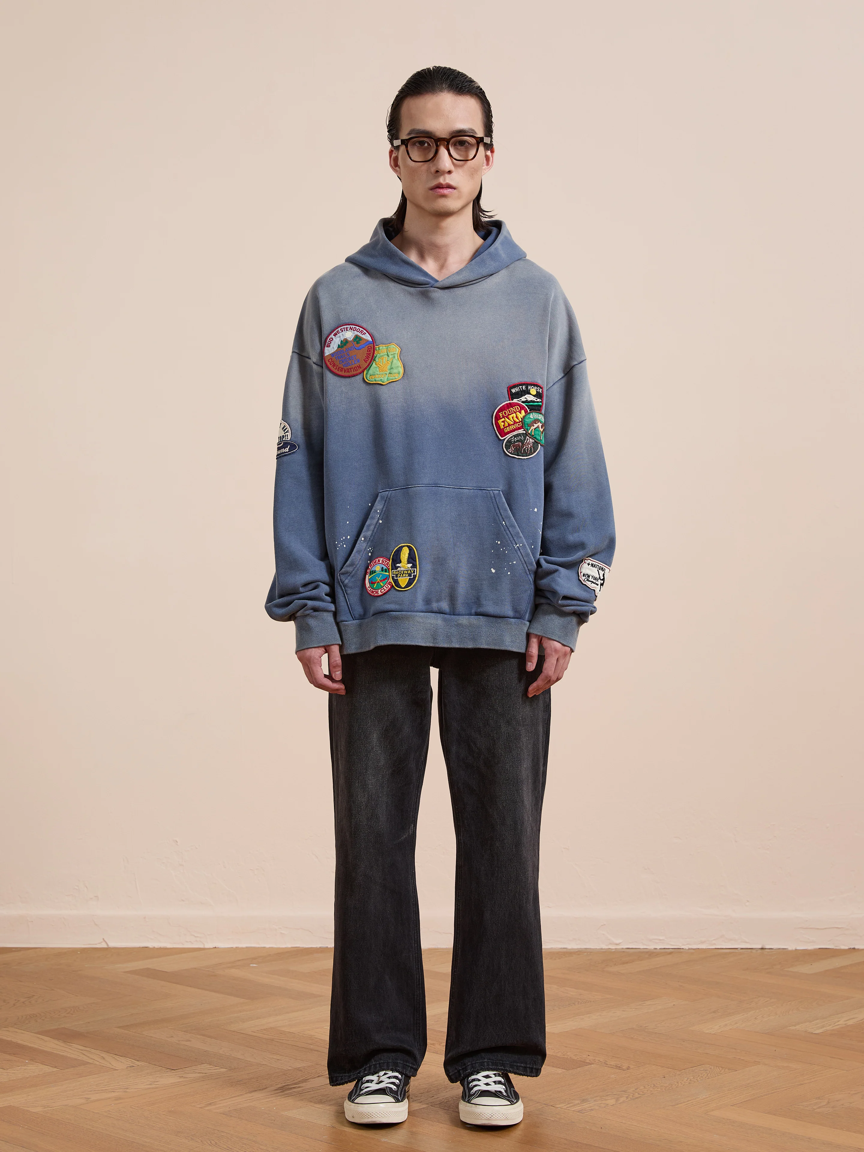 Distressed Patch Hoodie - Image 3