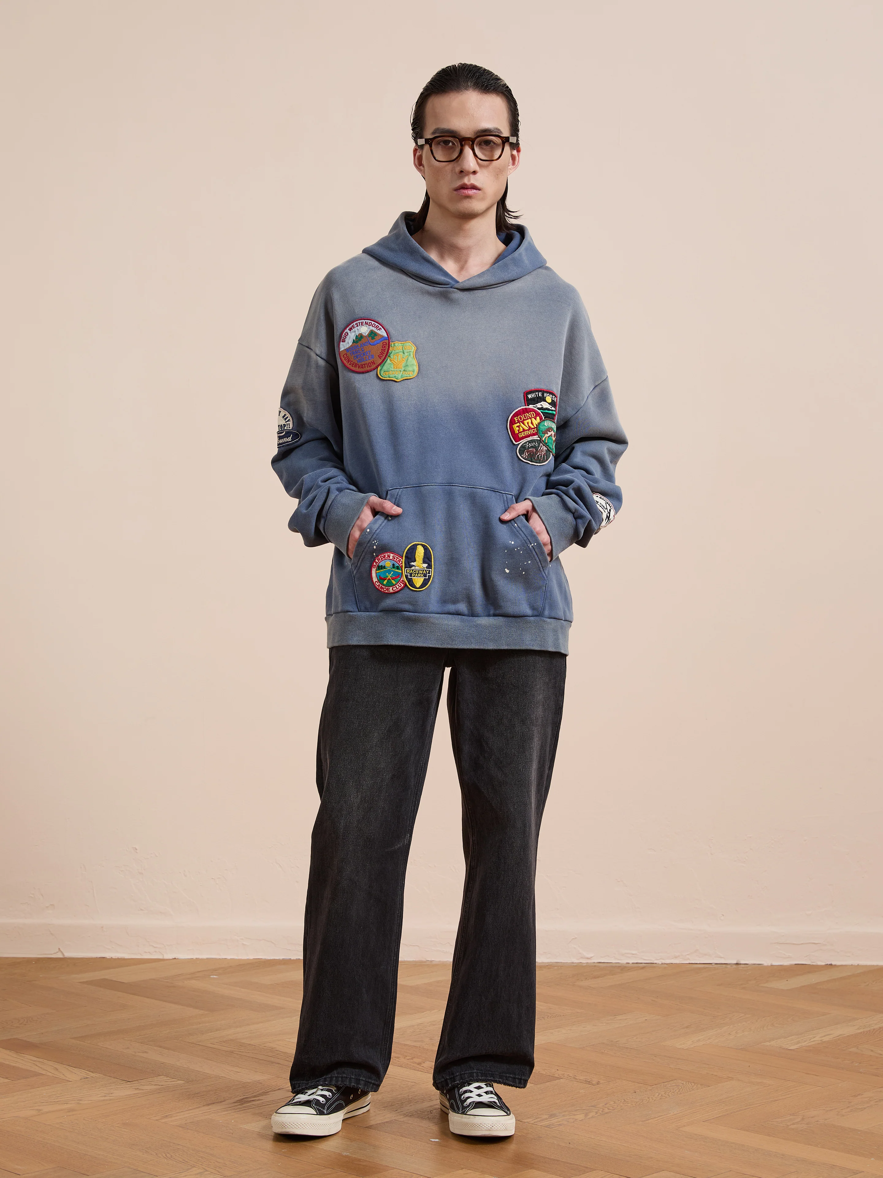 Distressed Patch Hoodie - Image 4