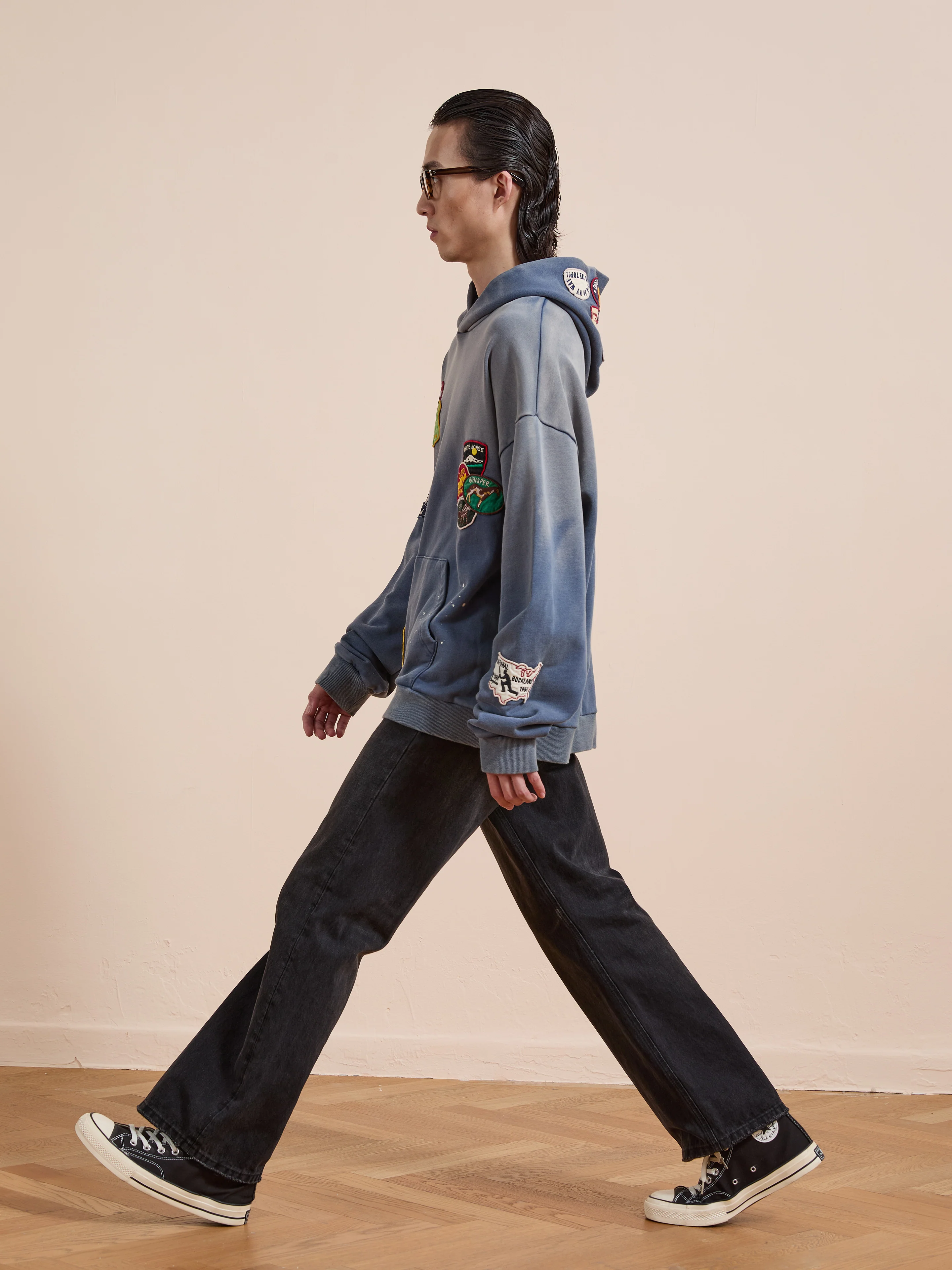 Distressed Patch Hoodie - Image 5