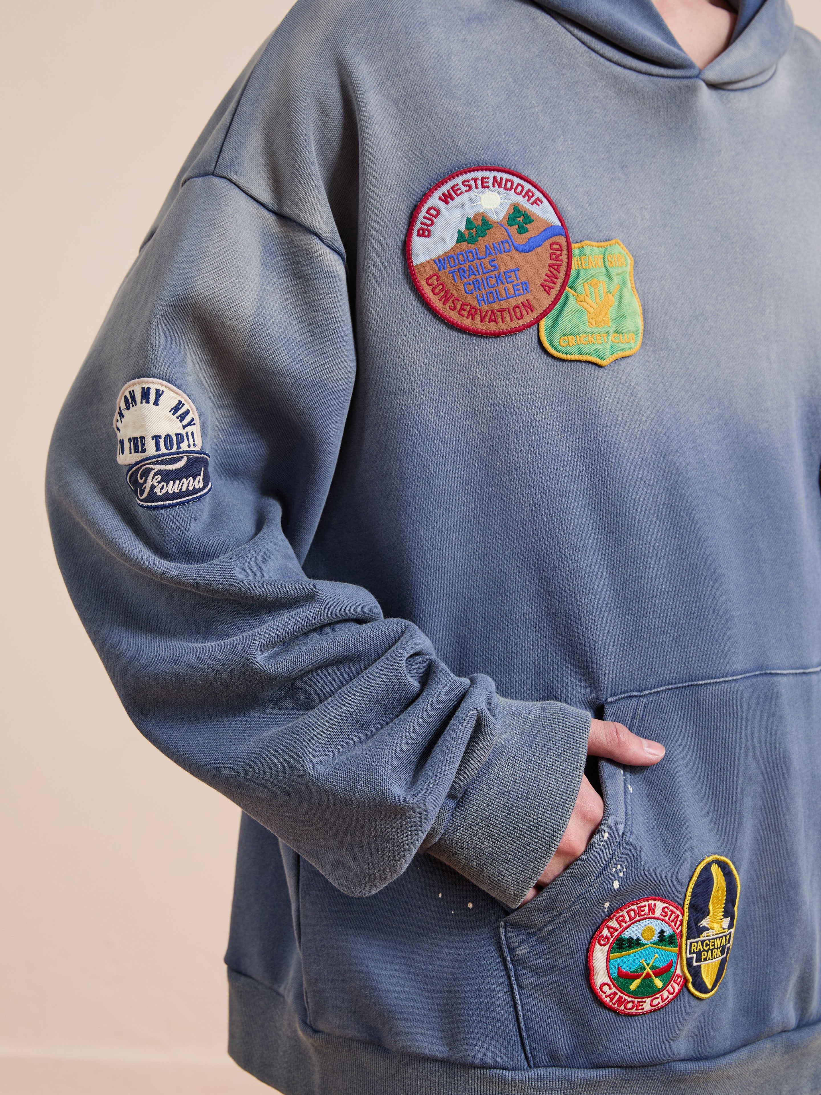 Distressed Patch Hoodie - Image 6
