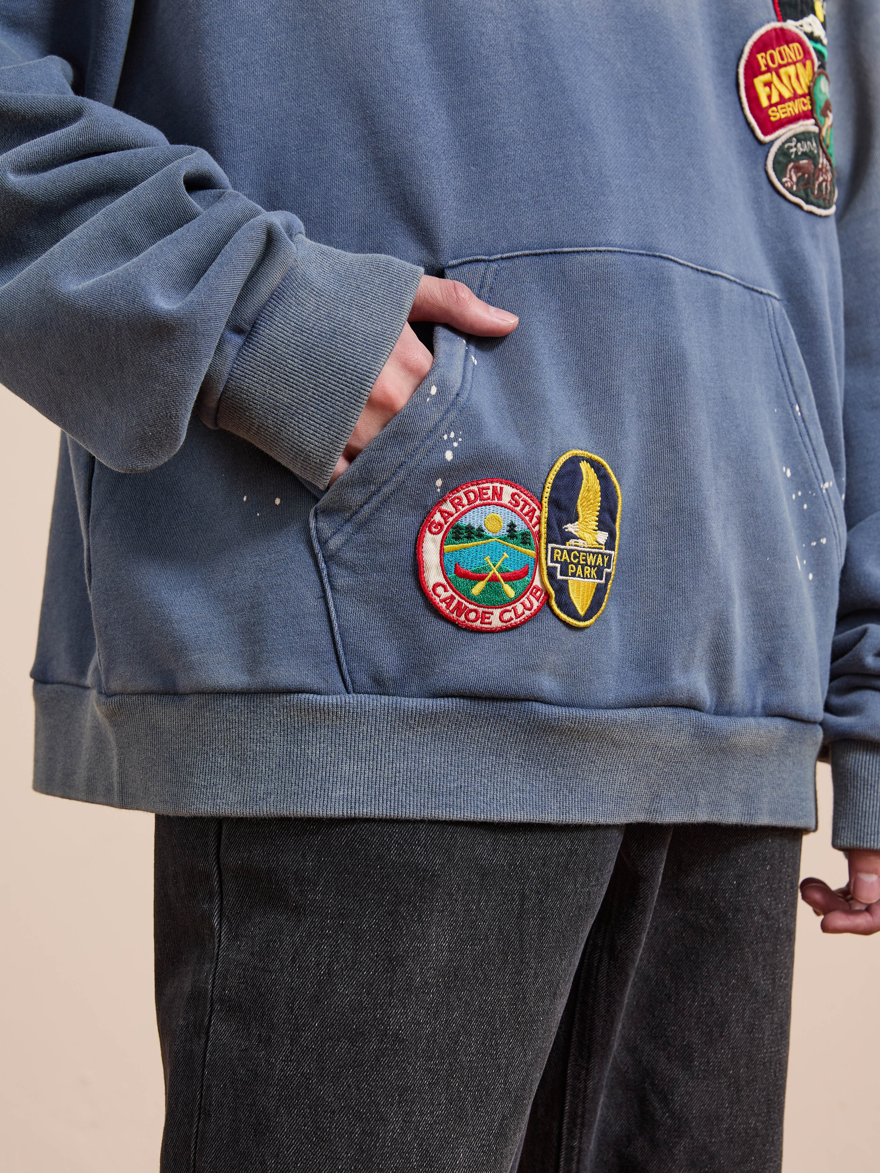Distressed Patch Hoodie - Image 7