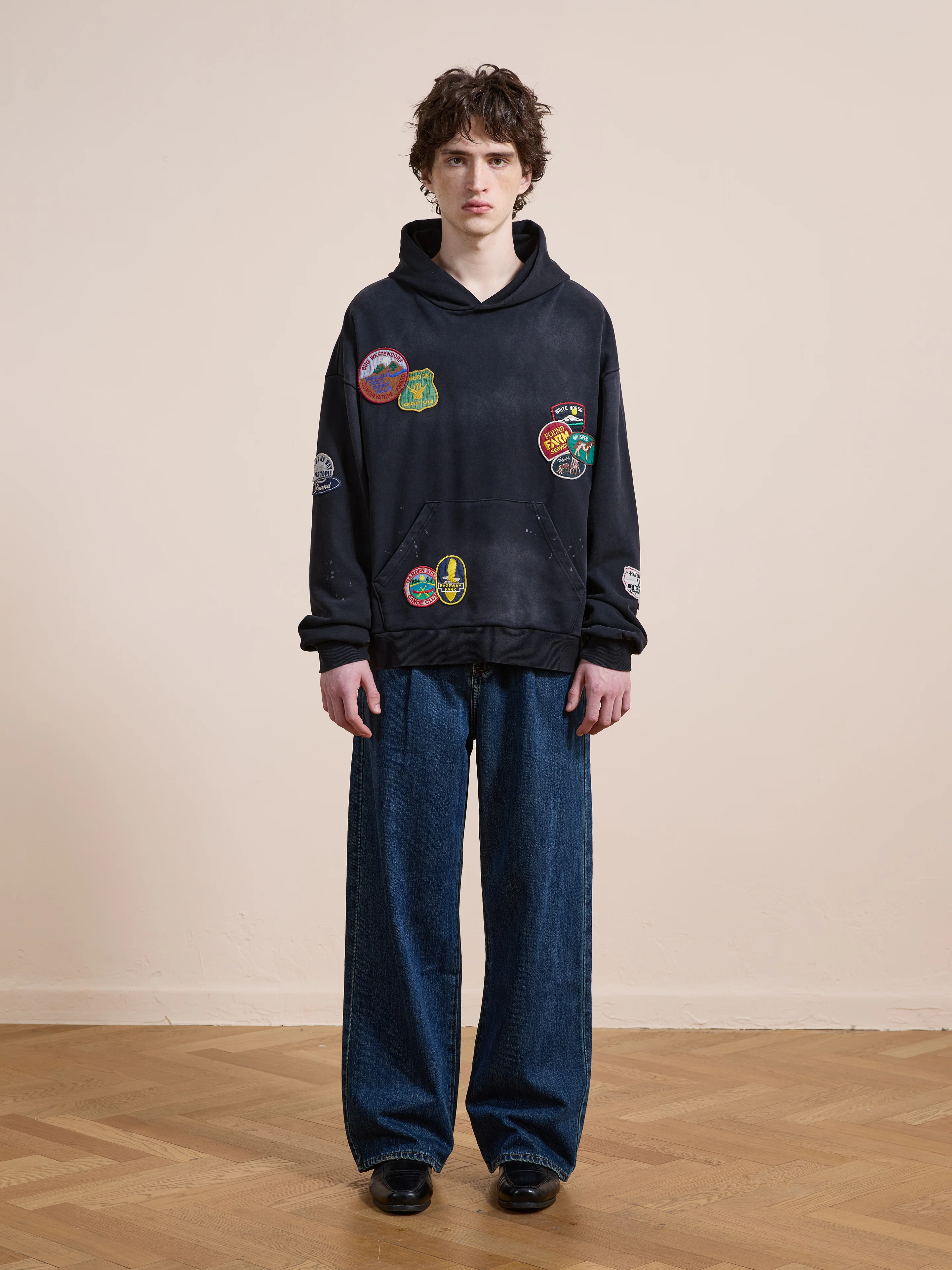 Distressed Patch Hoodie - Image 6