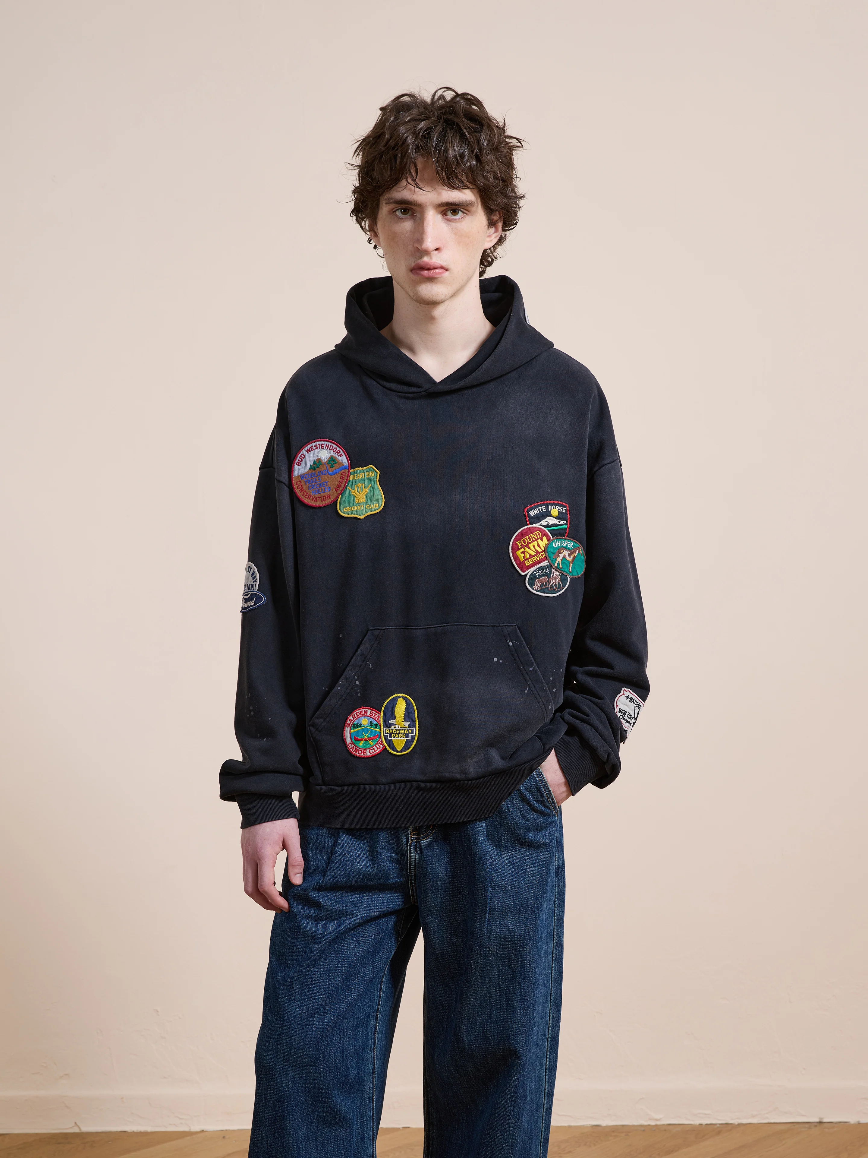 Distressed Patch Hoodie - Image 8