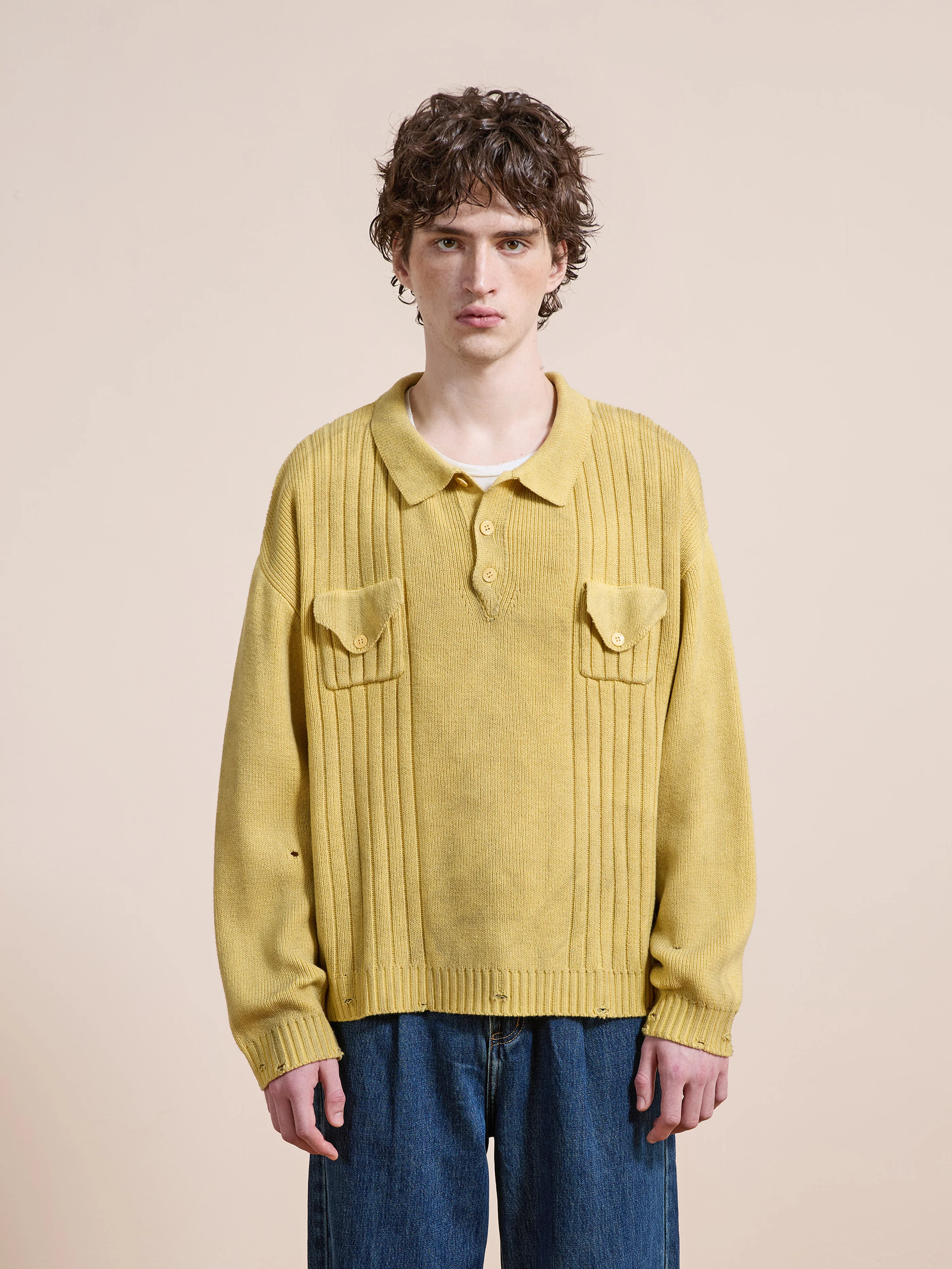 Distressed Pullover Knit