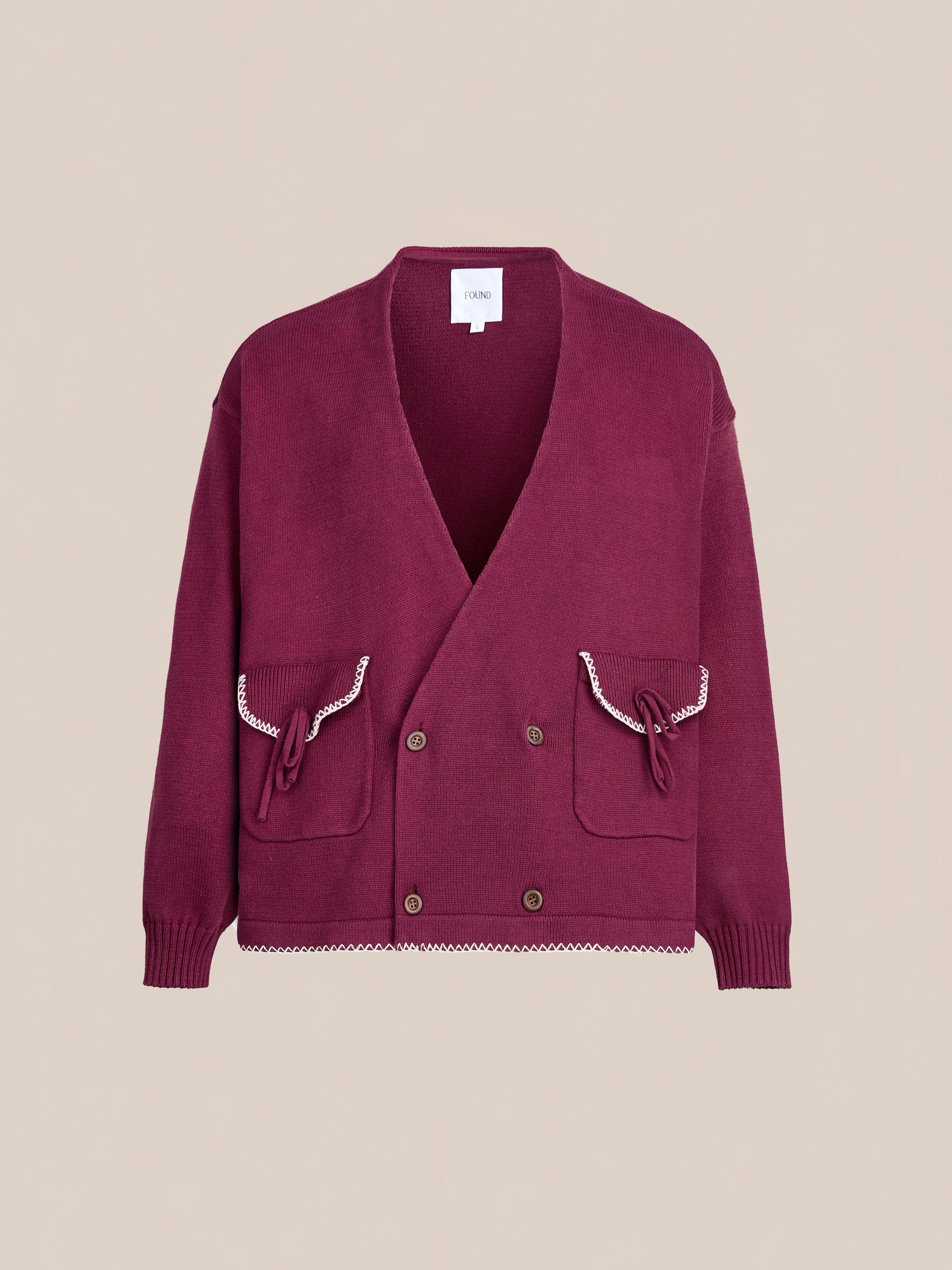 Double Breasted Bow Cardigan - Image 5