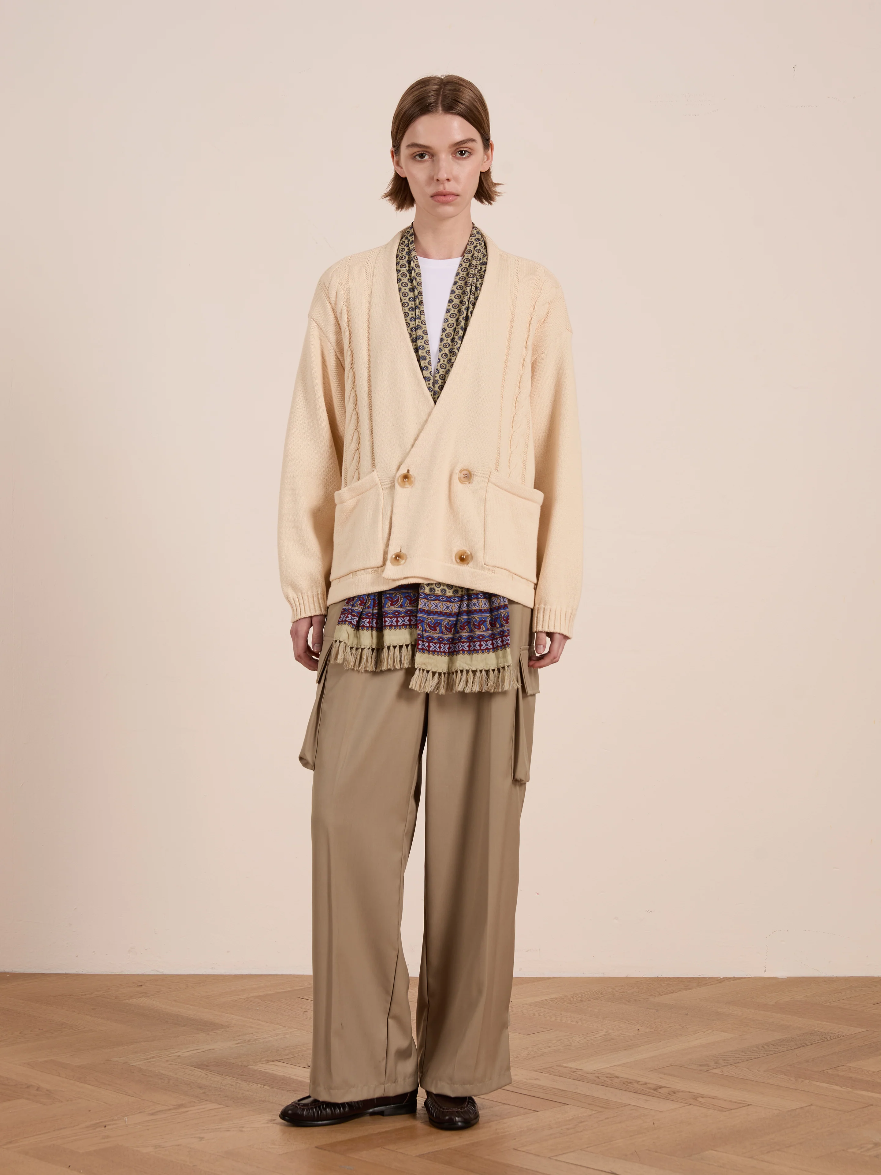 Double Breasted Knit Cardigan - Image 13