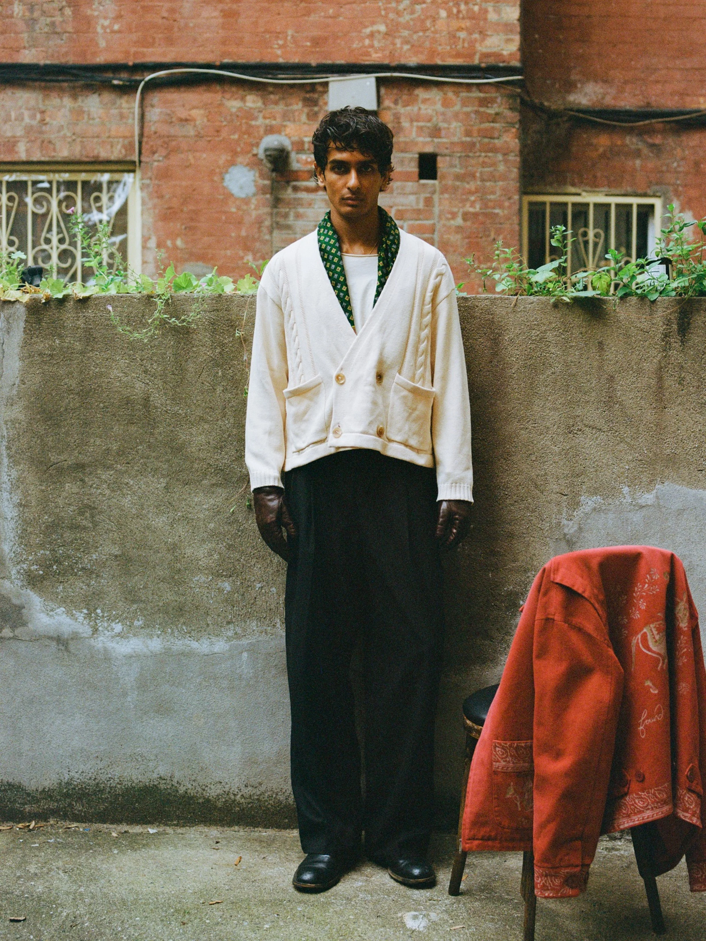Double Breasted Knit Cardigan - Image 5