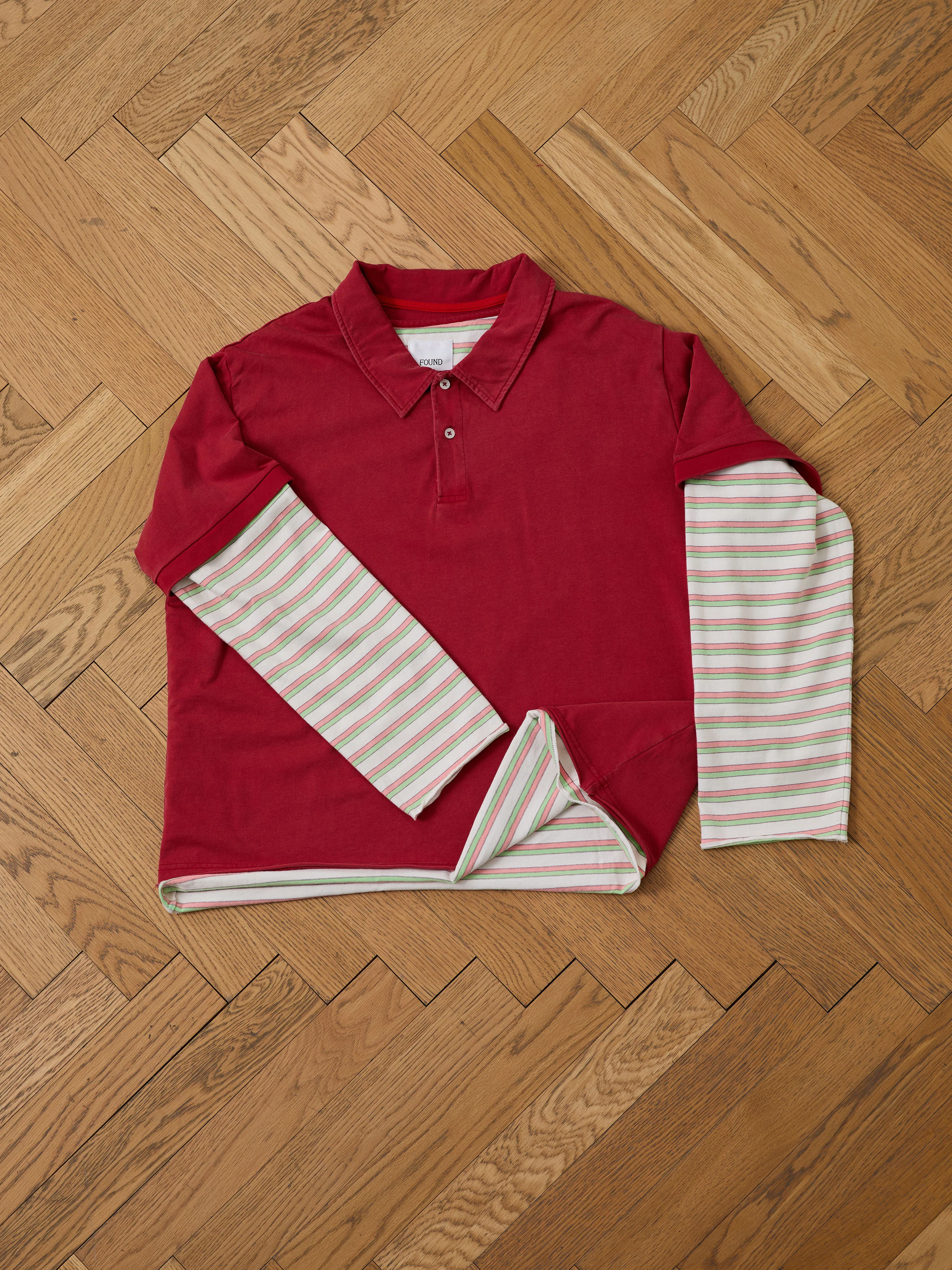 Double Layer Stripe Polo - Image 13