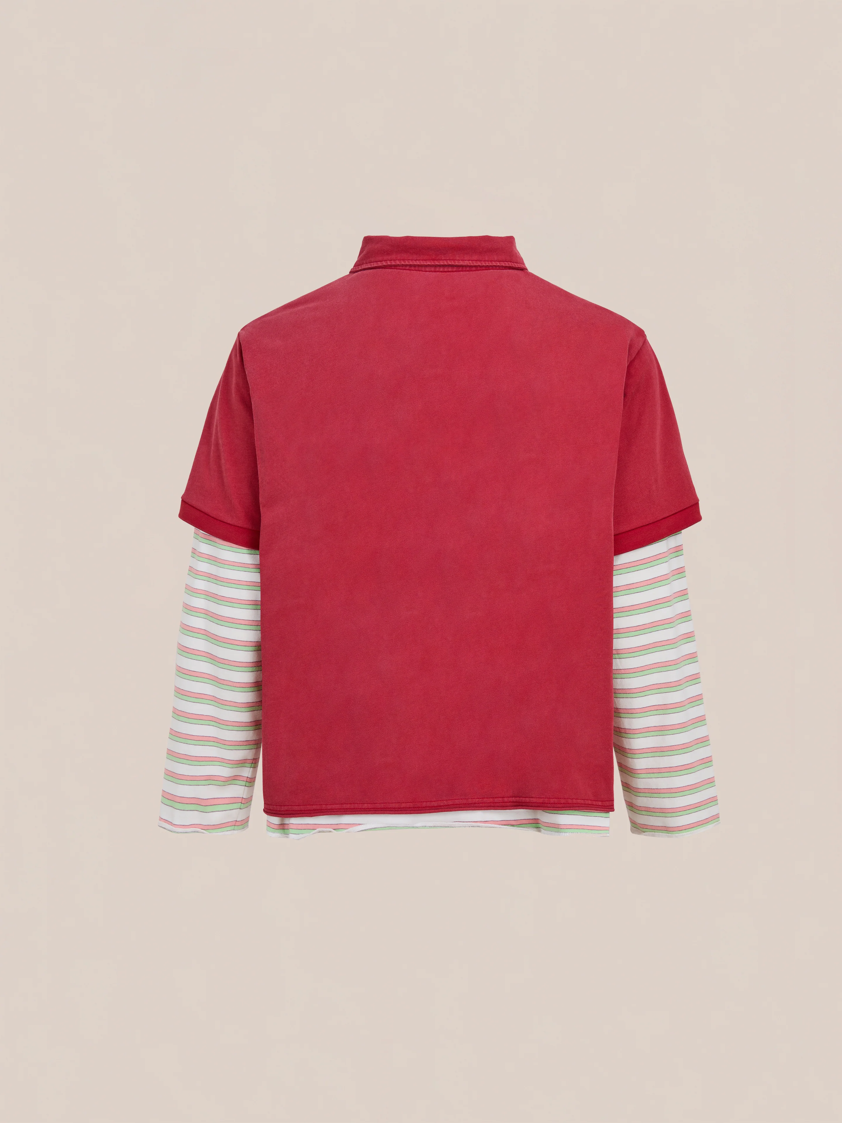Double Layer Stripe Polo - Image 5