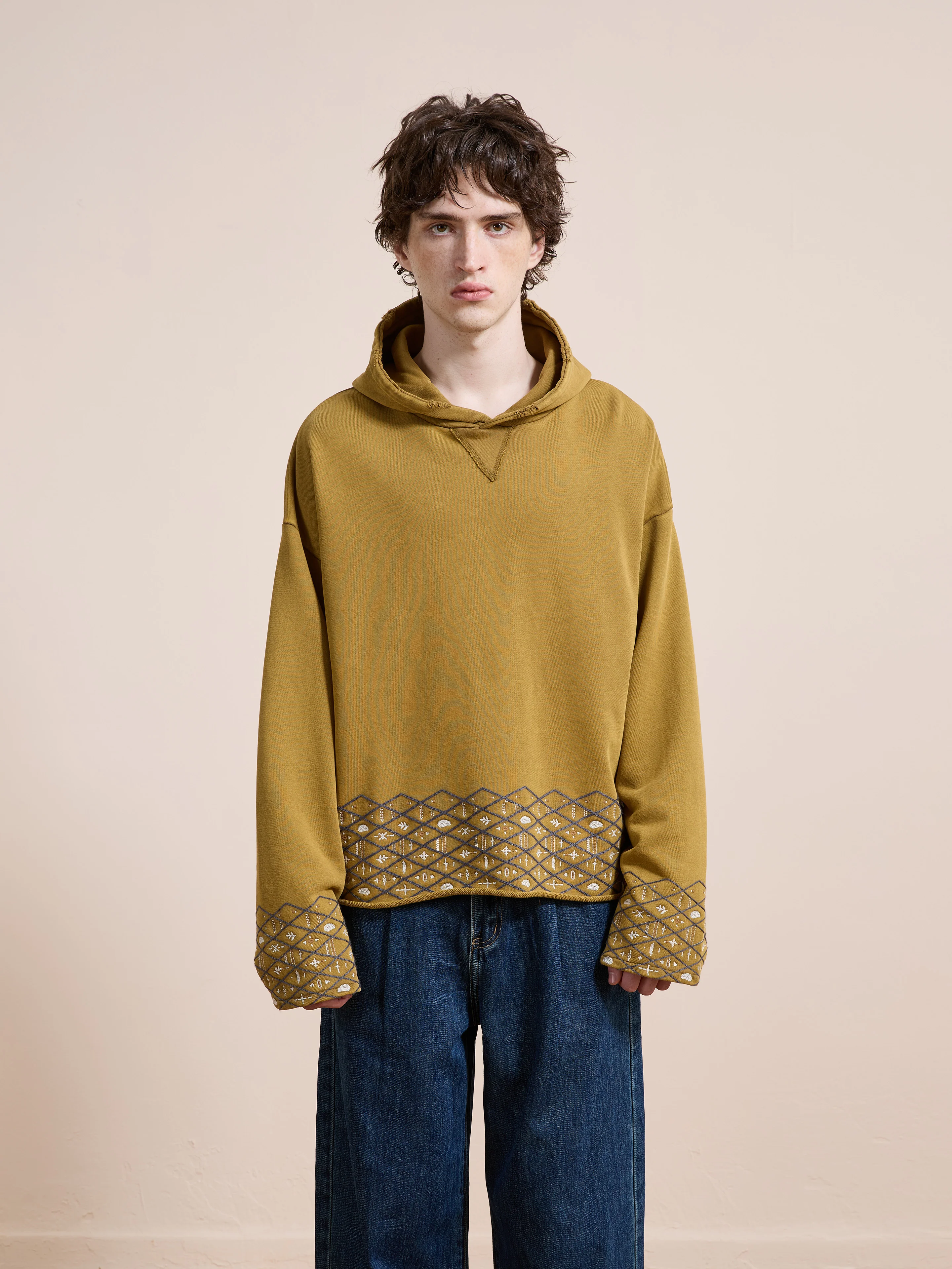 Embroidered Border Hoodie - Image 10
