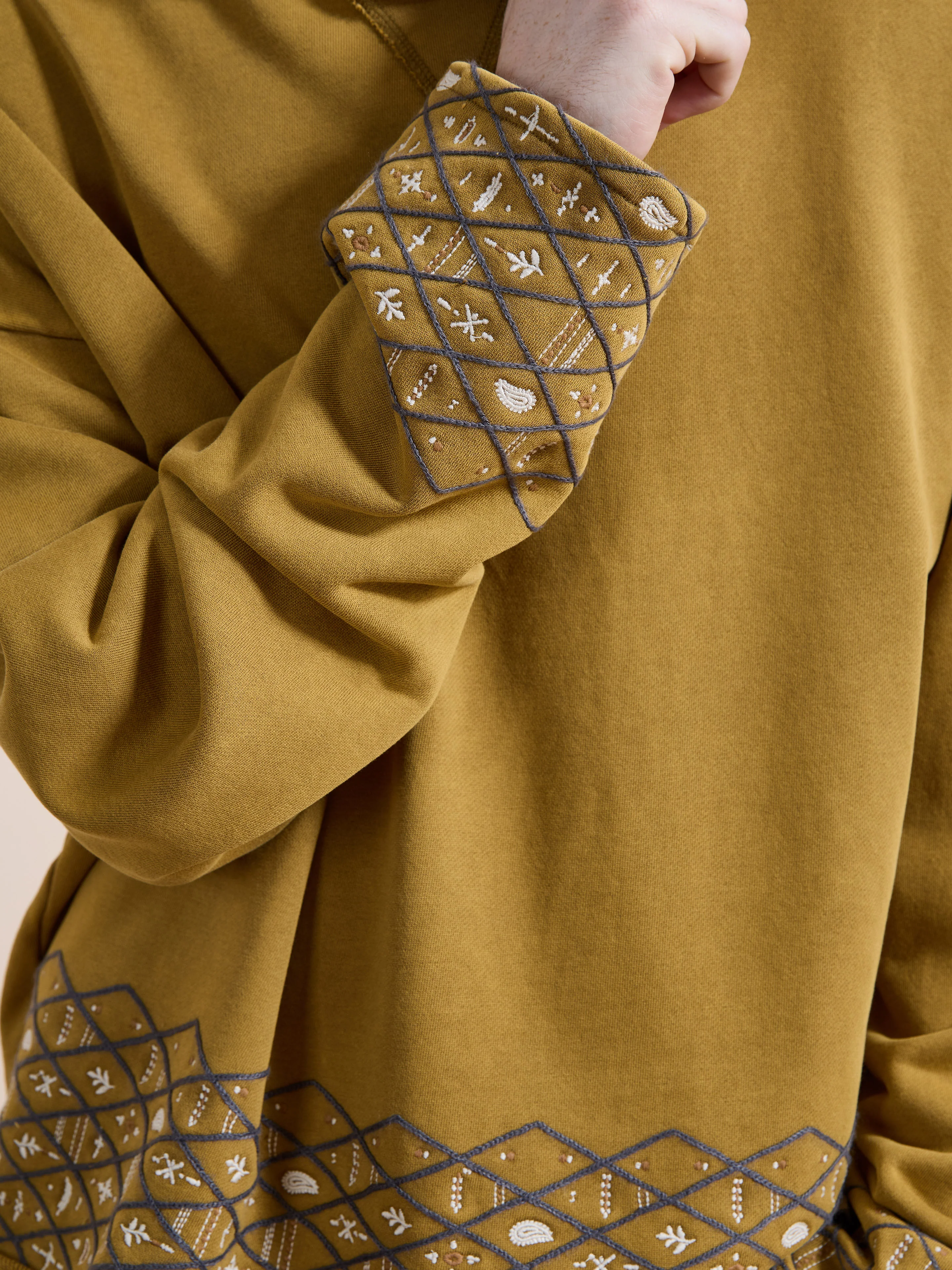 Embroidered Border Hoodie - Image 12