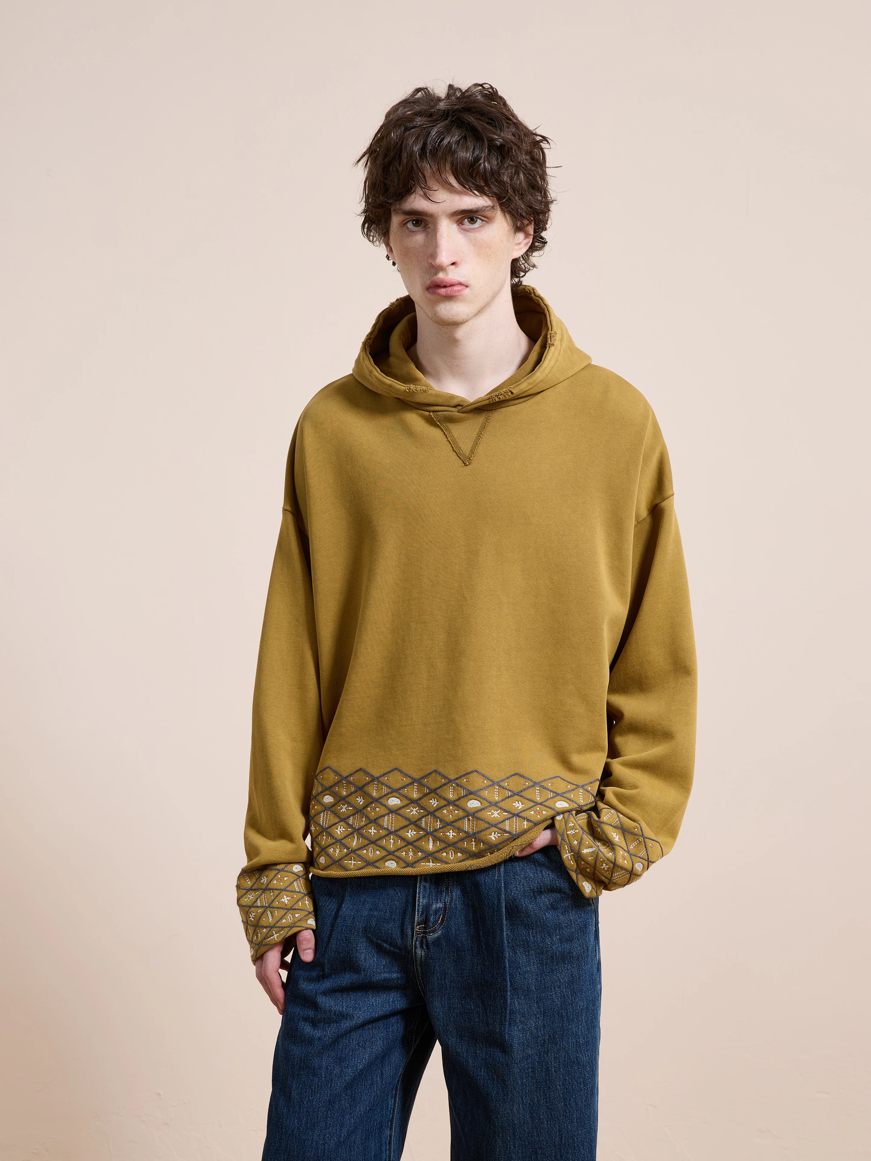 Embroidered Border Hoodie - Image 13