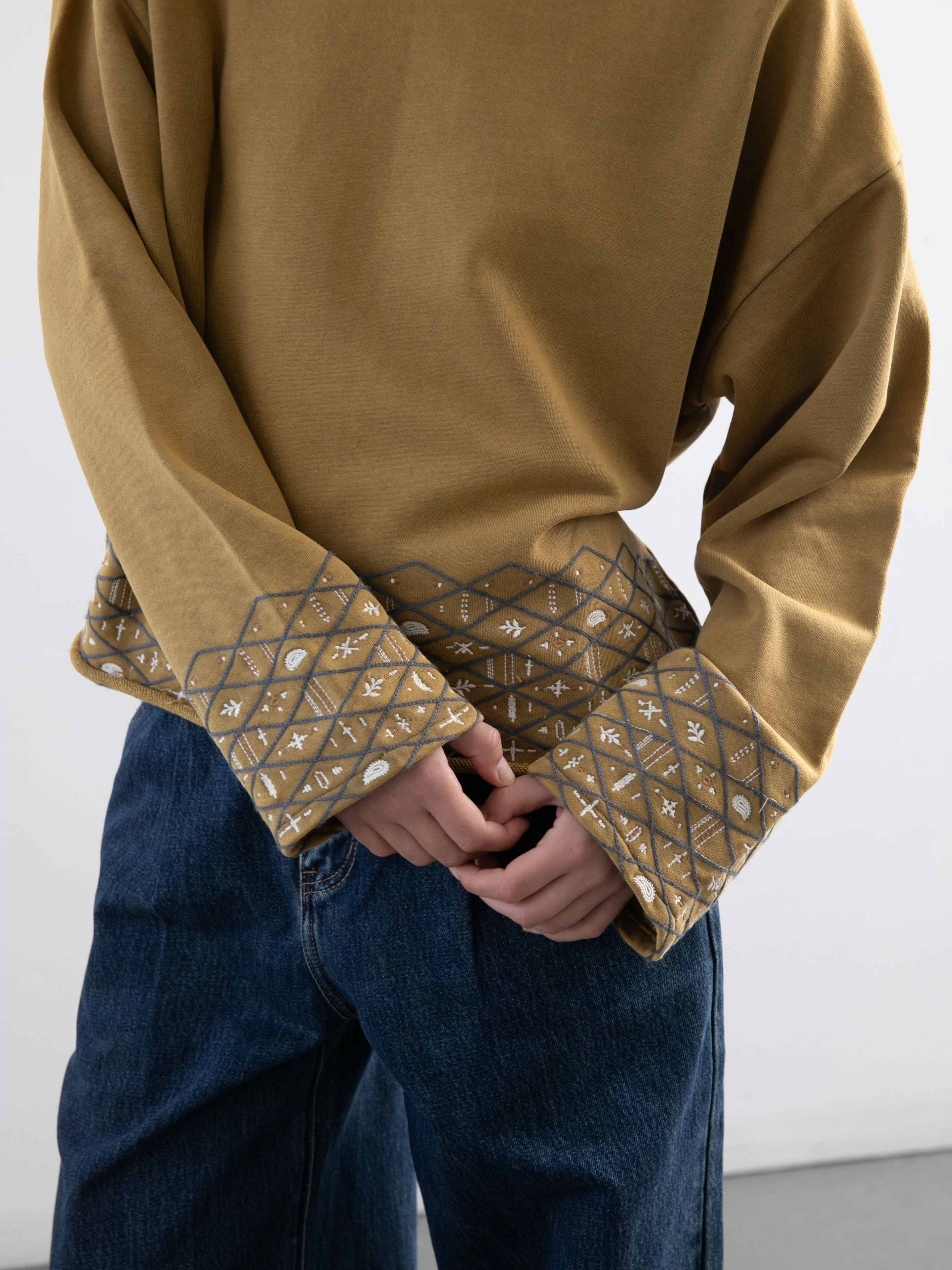 Embroidered Border Hoodie - Image 2