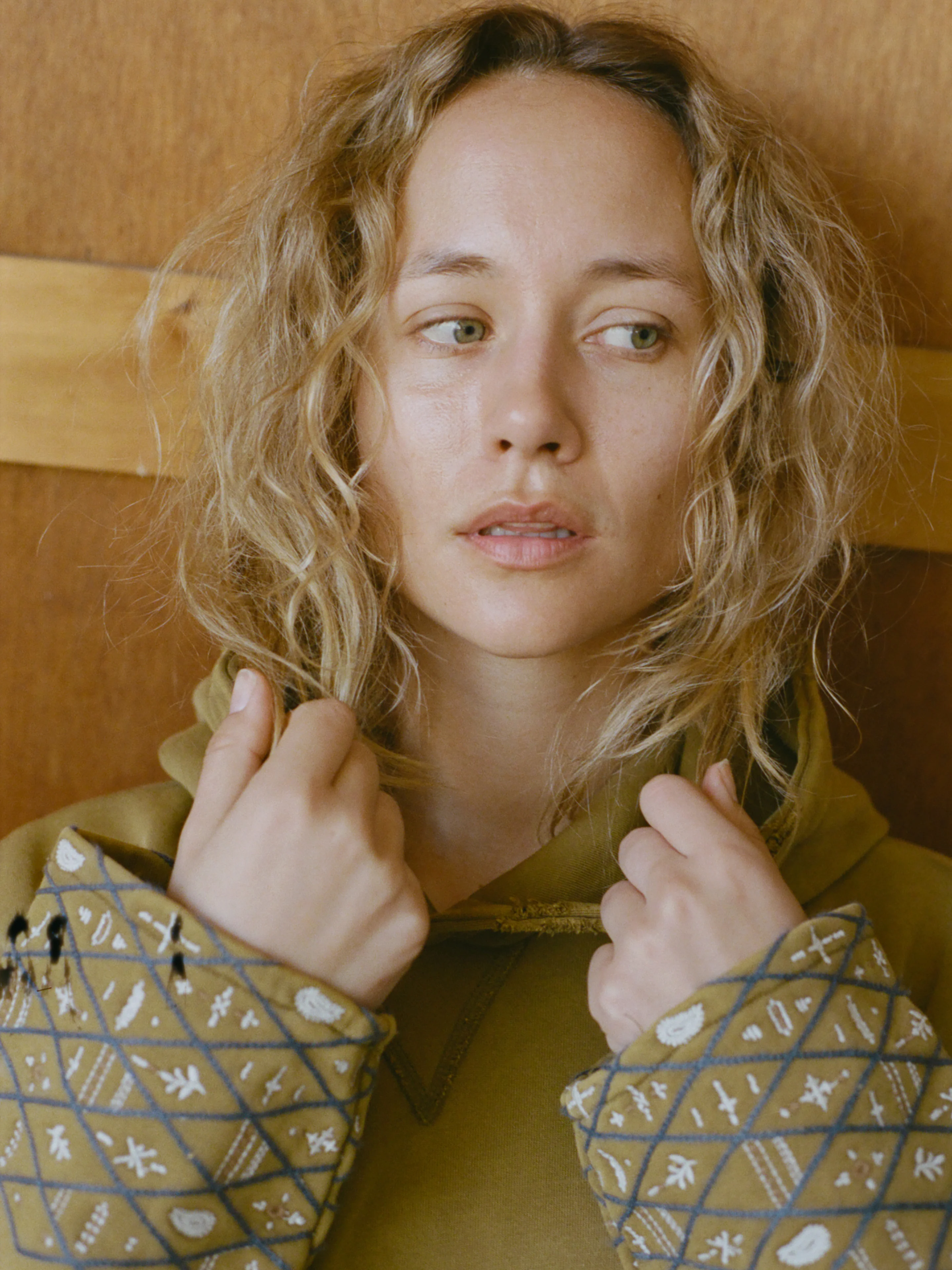 Embroidered Border Hoodie - Image 3