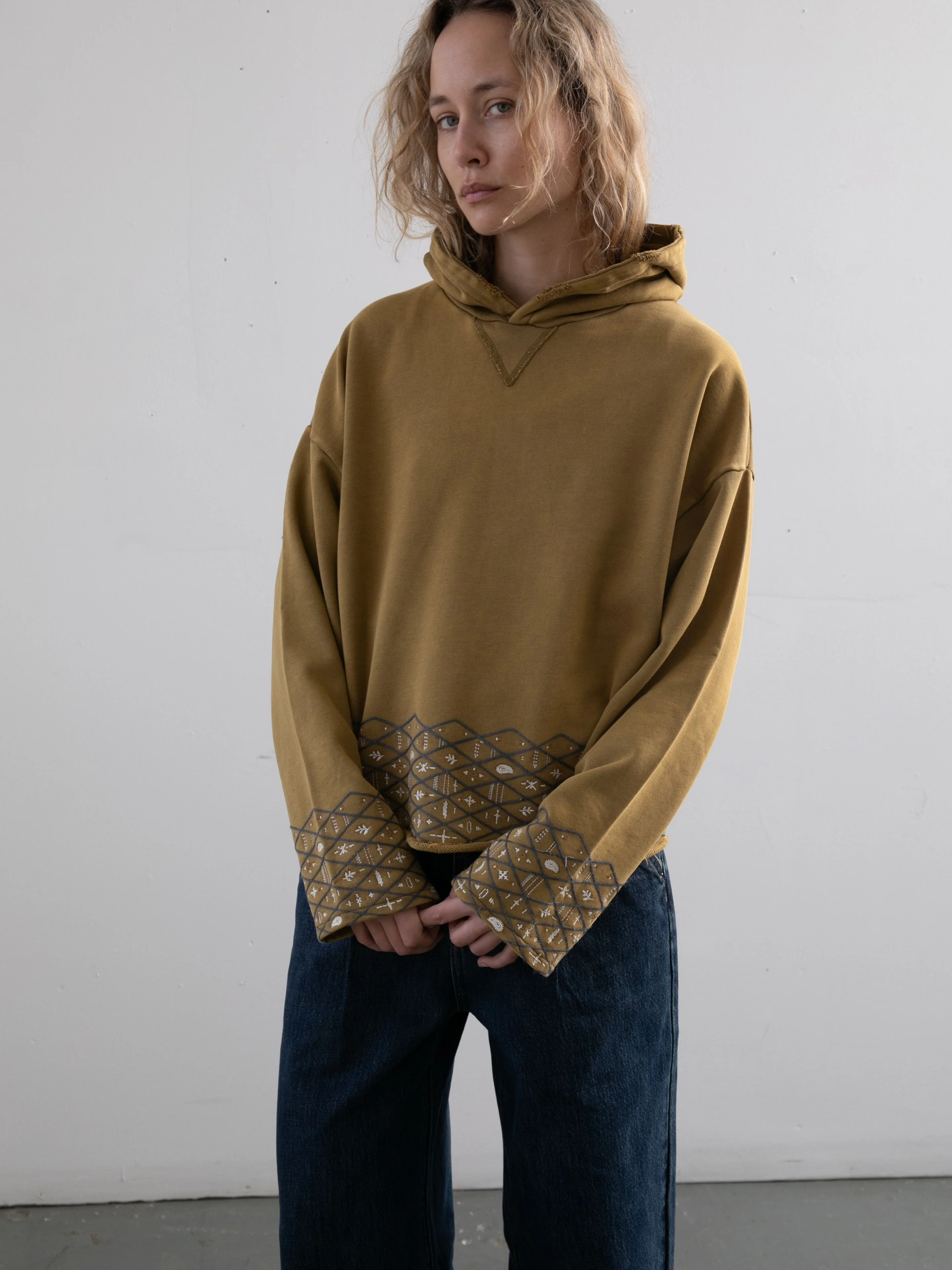 Embroidered Border Hoodie - Image 4