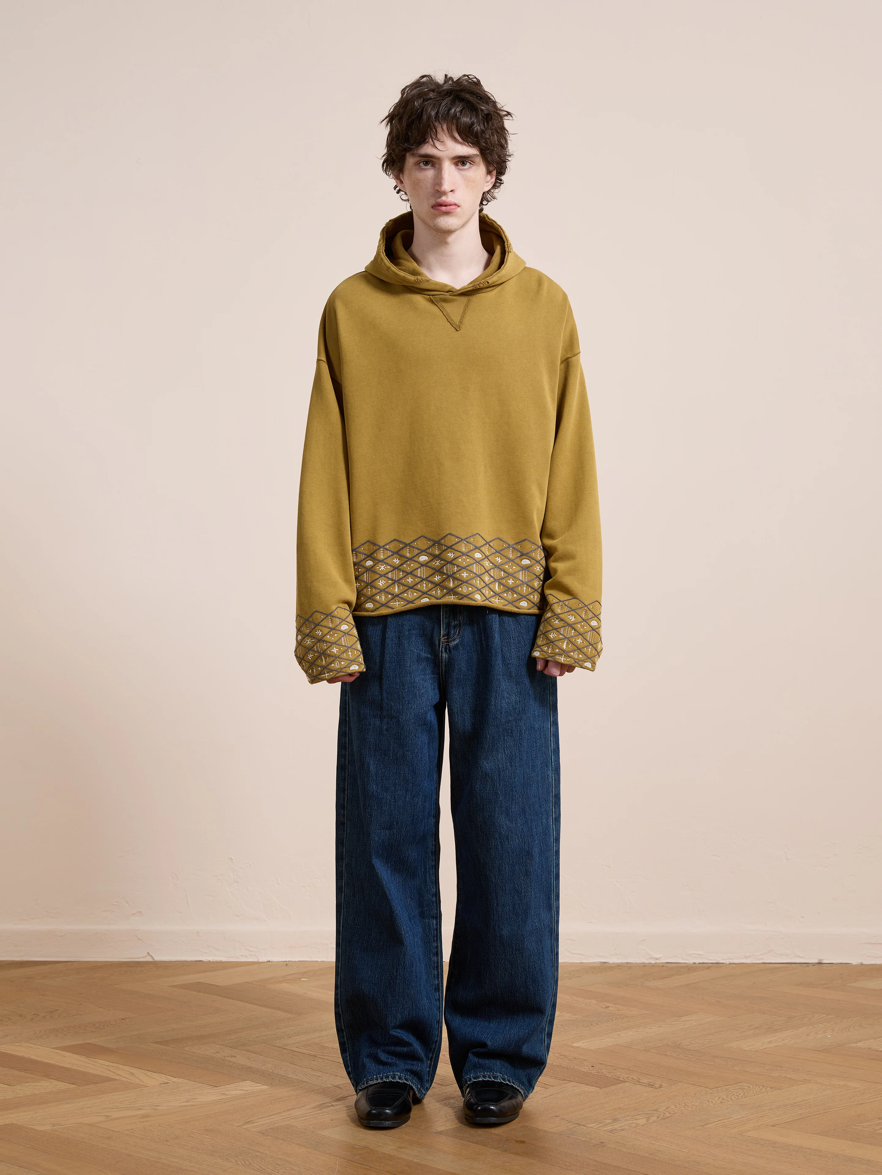 Embroidered Border Hoodie - Image 5
