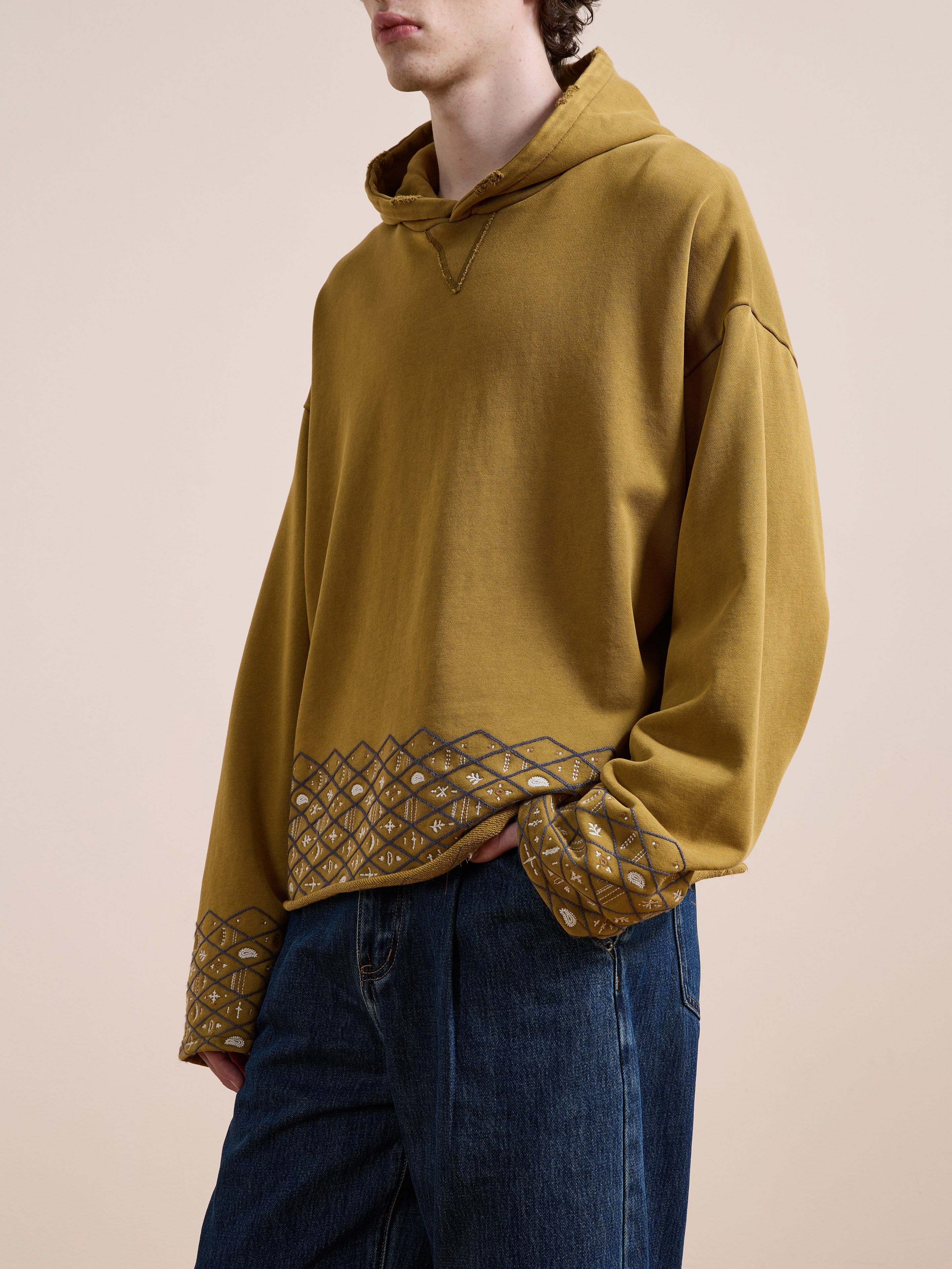 Embroidered Border Hoodie - Image 8