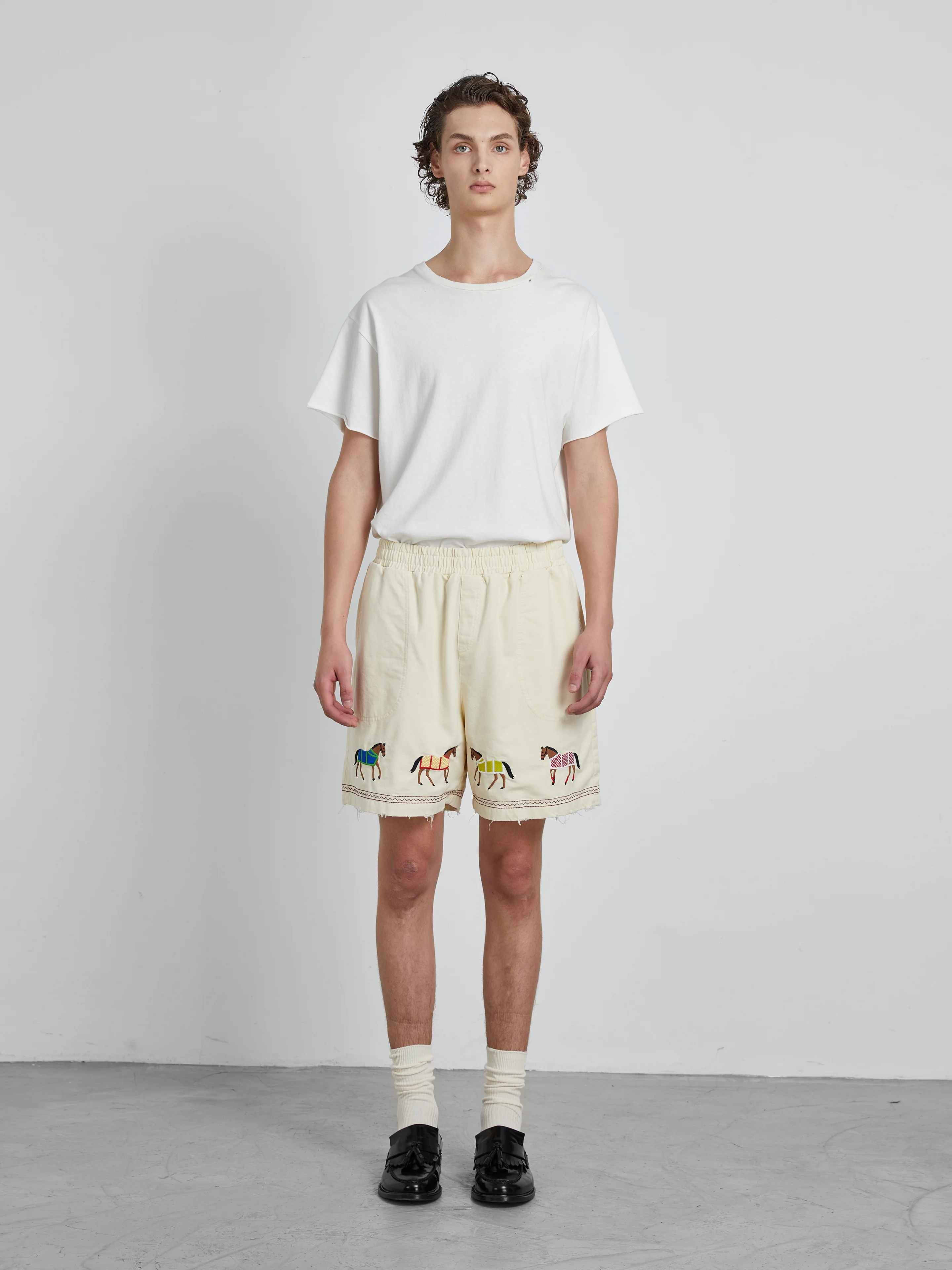 Embroidered Horse Shorts - Image 10