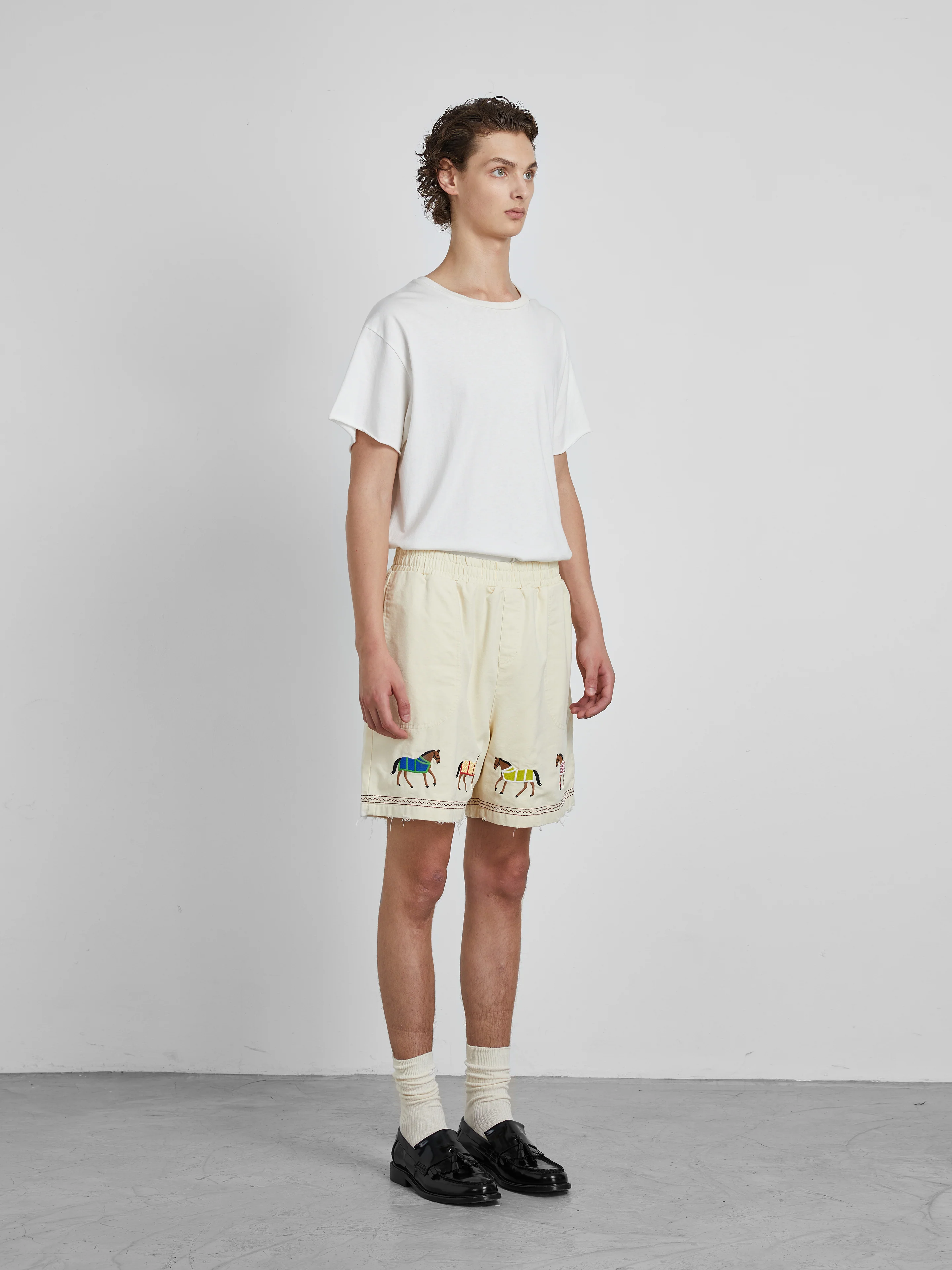 Embroidered Horse Shorts - Image 11