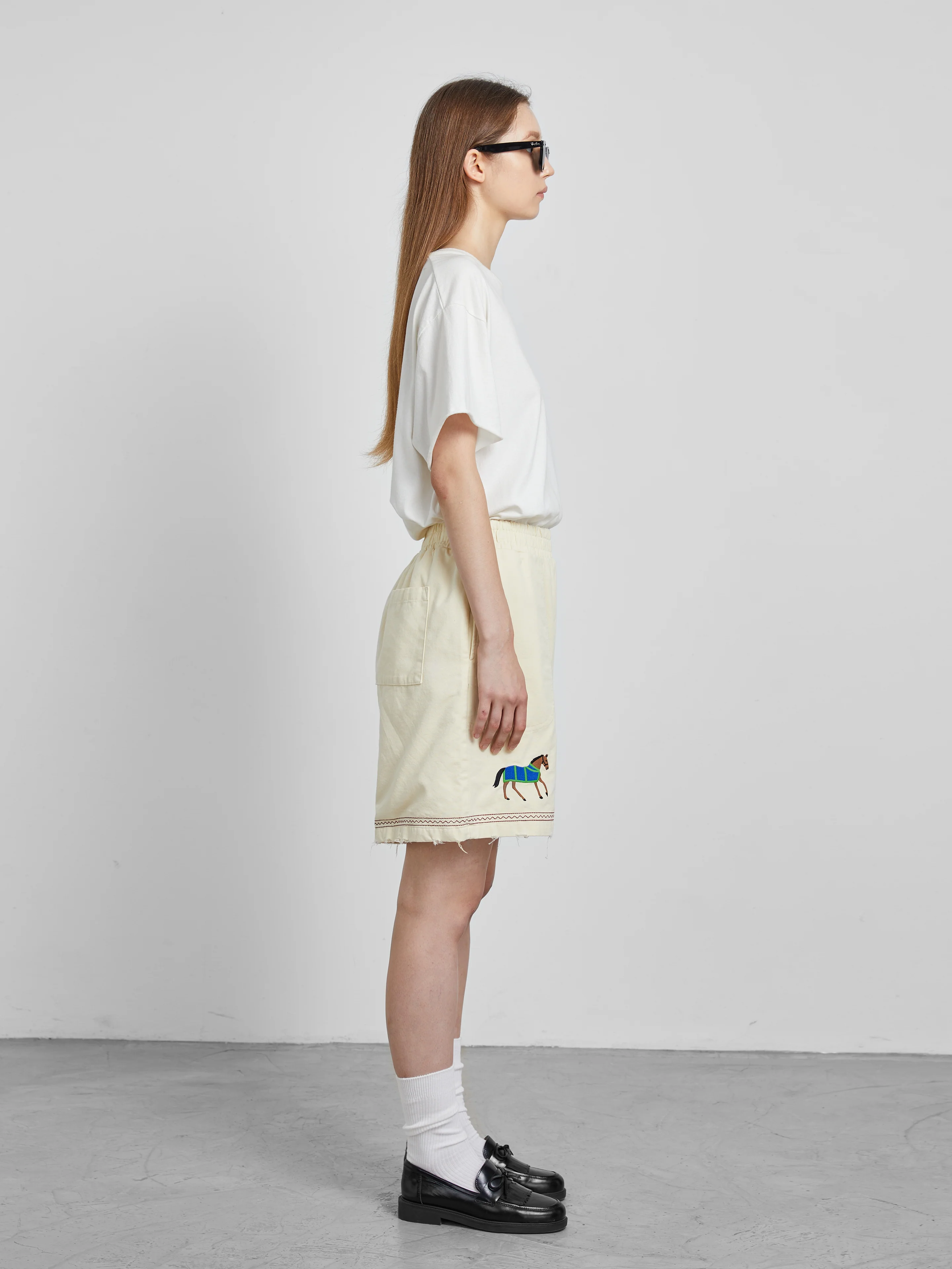 Embroidered Horse Shorts - Image 14