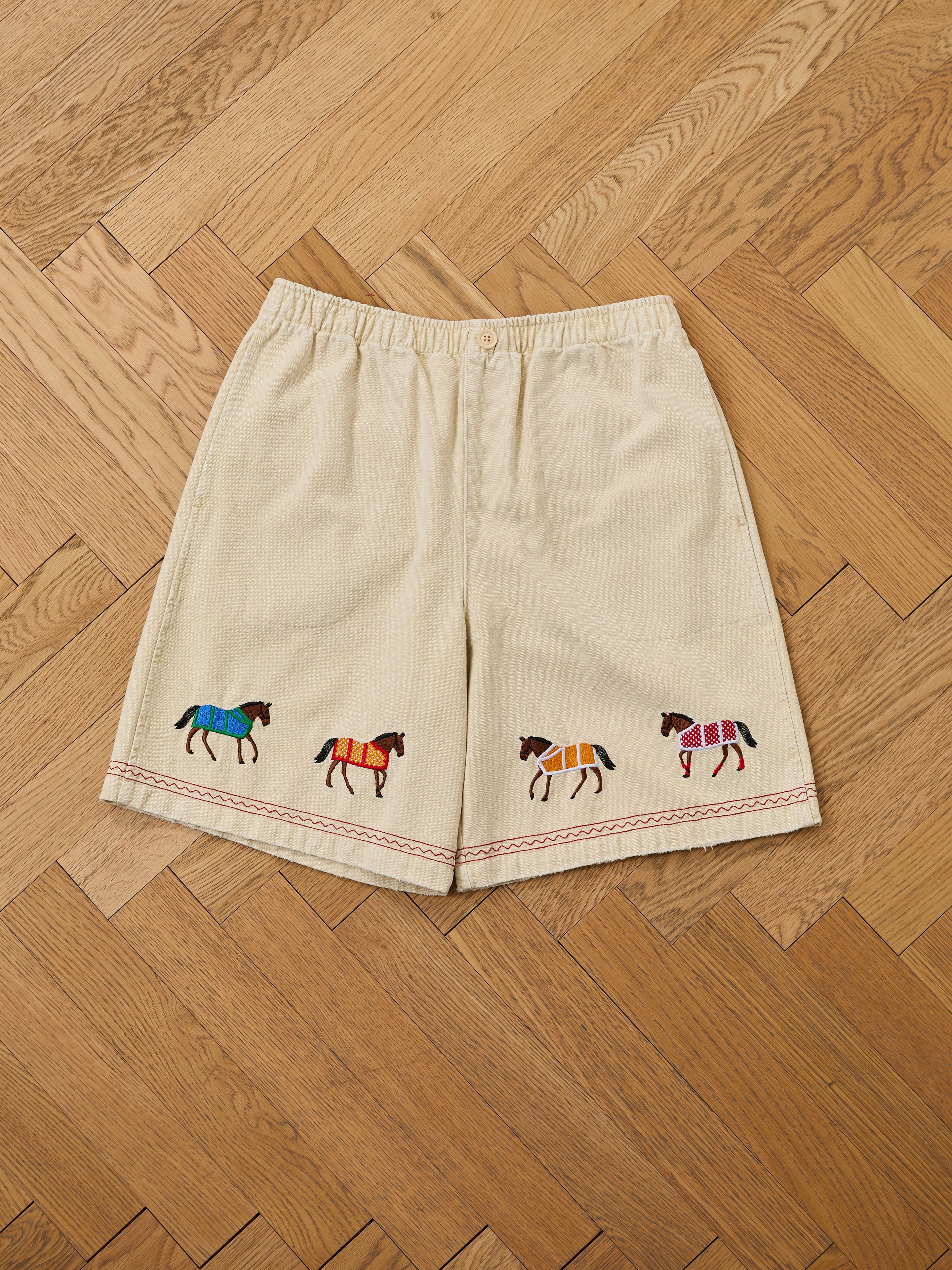 Embroidered Horse Shorts - Image 3