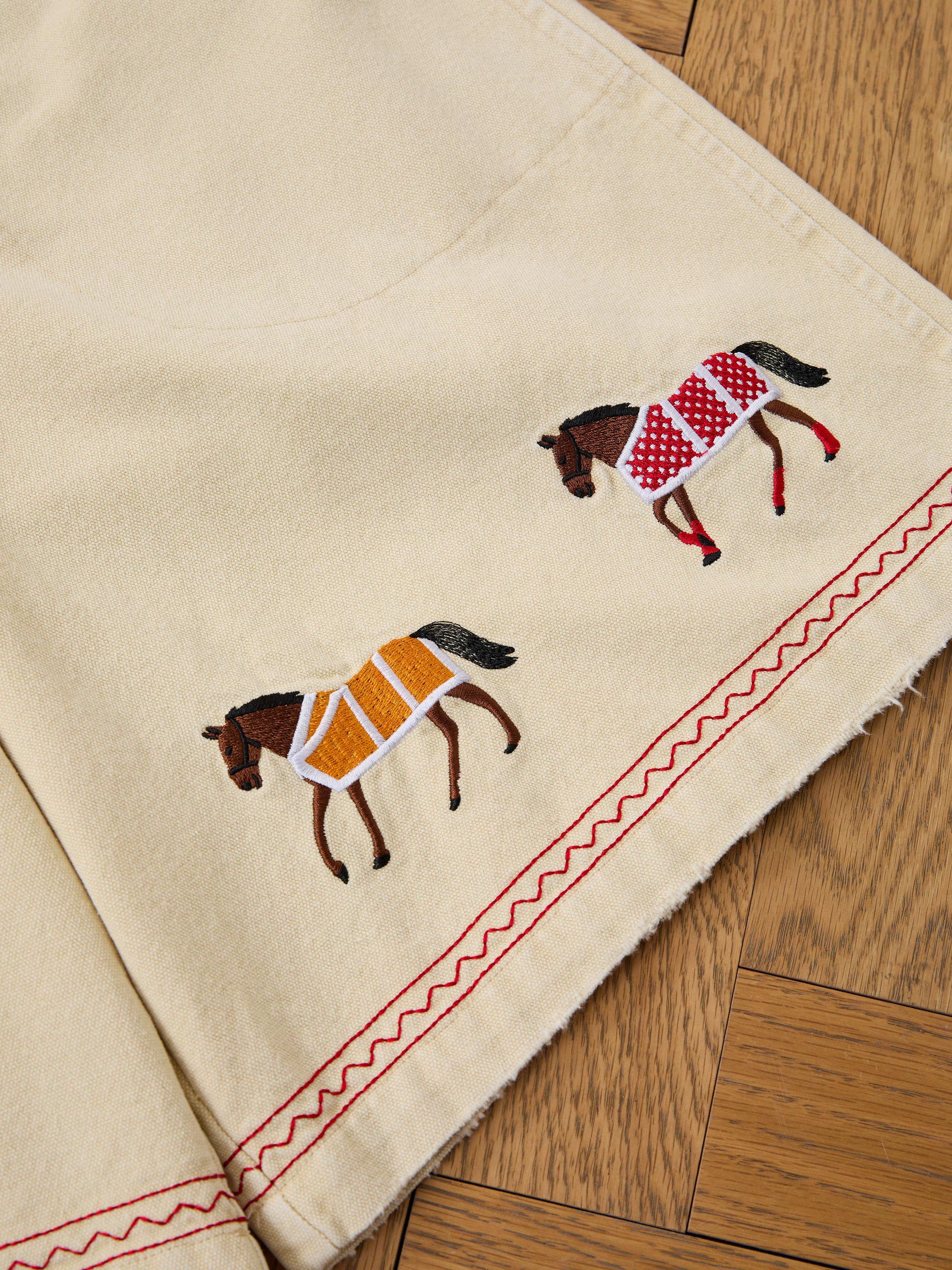 Embroidered Horse Shorts - Image 5
