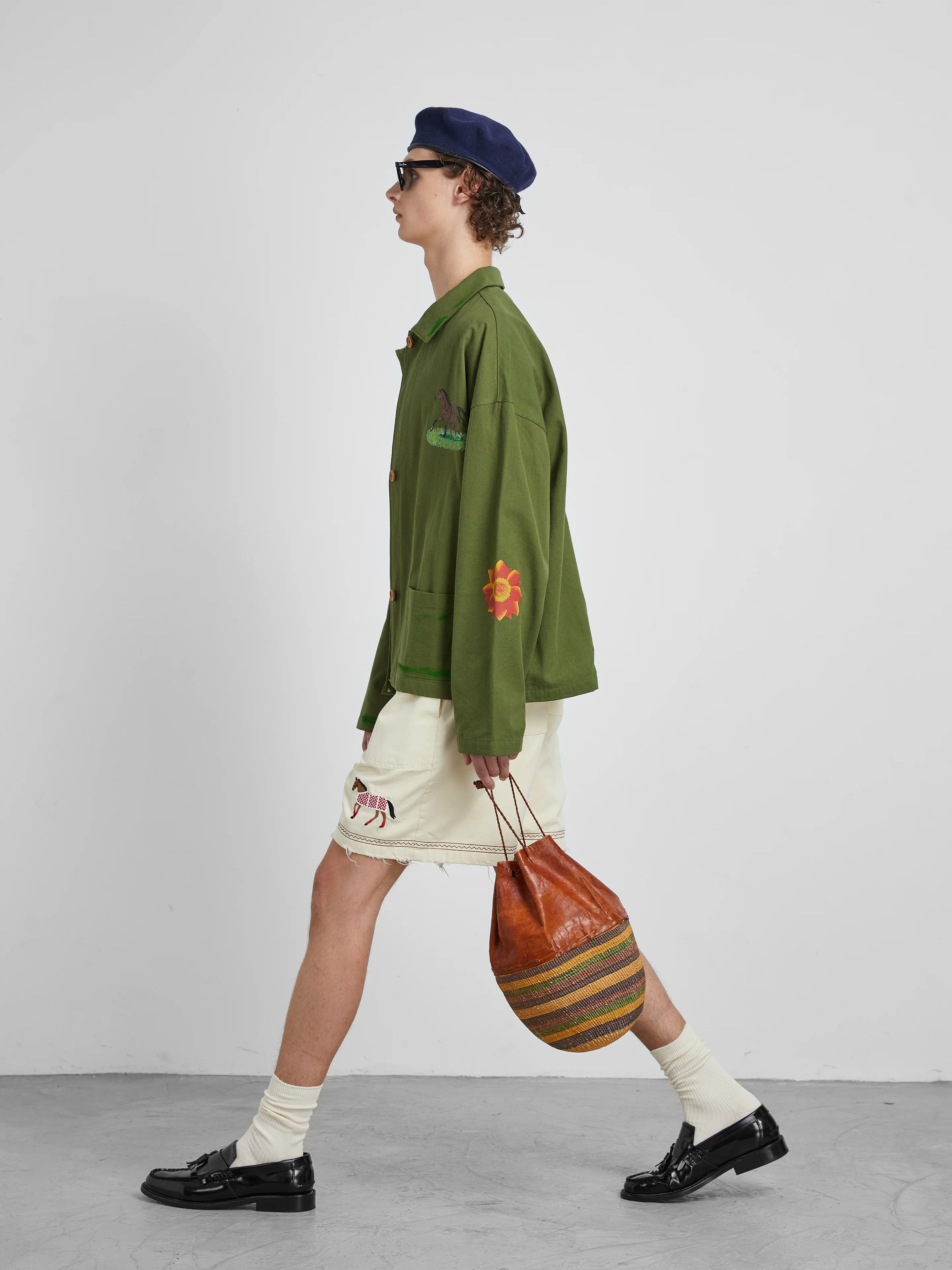 Embroidered Horse Shorts - Image 9