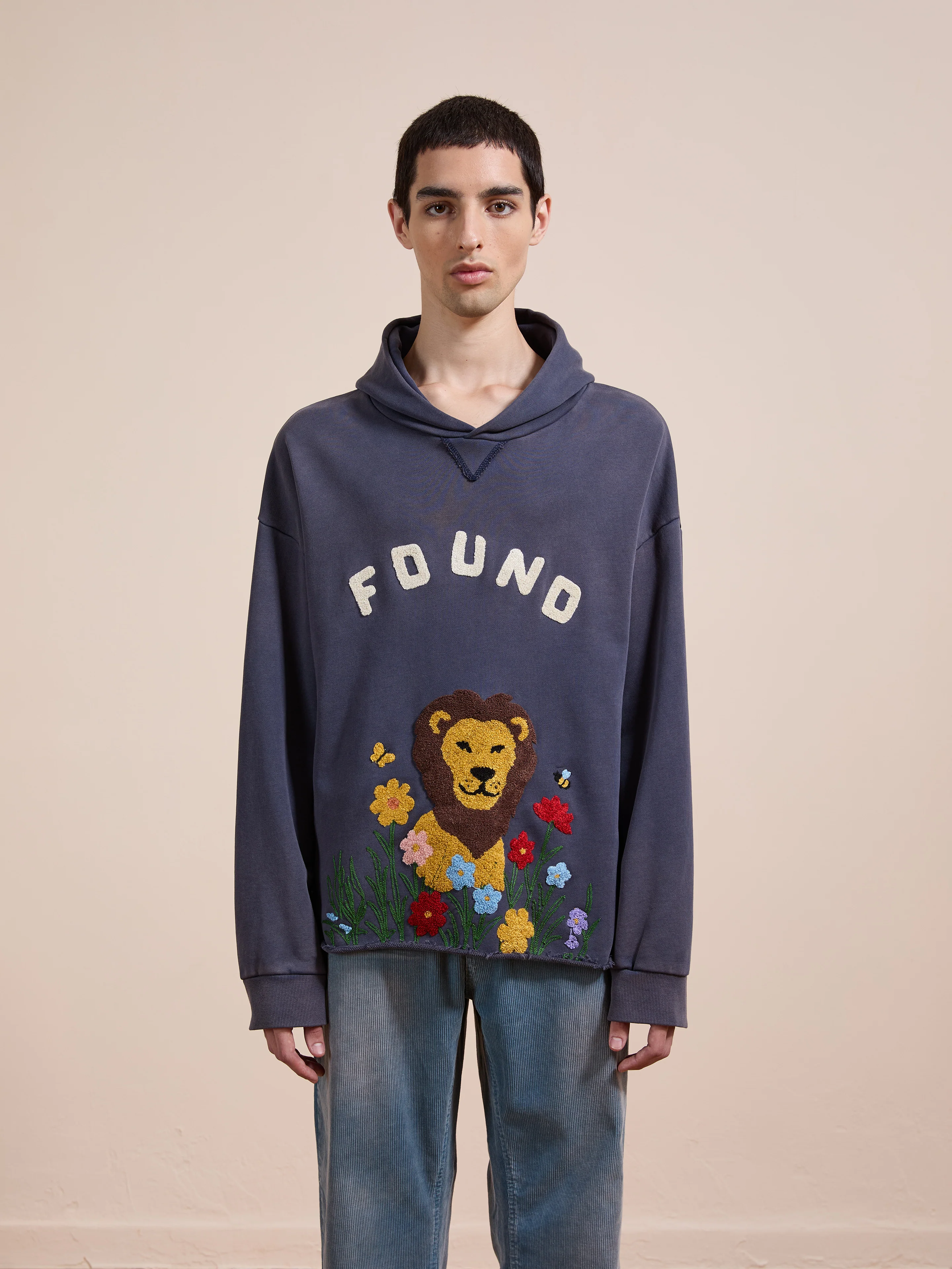 Embroidered Wildlife Hoodie