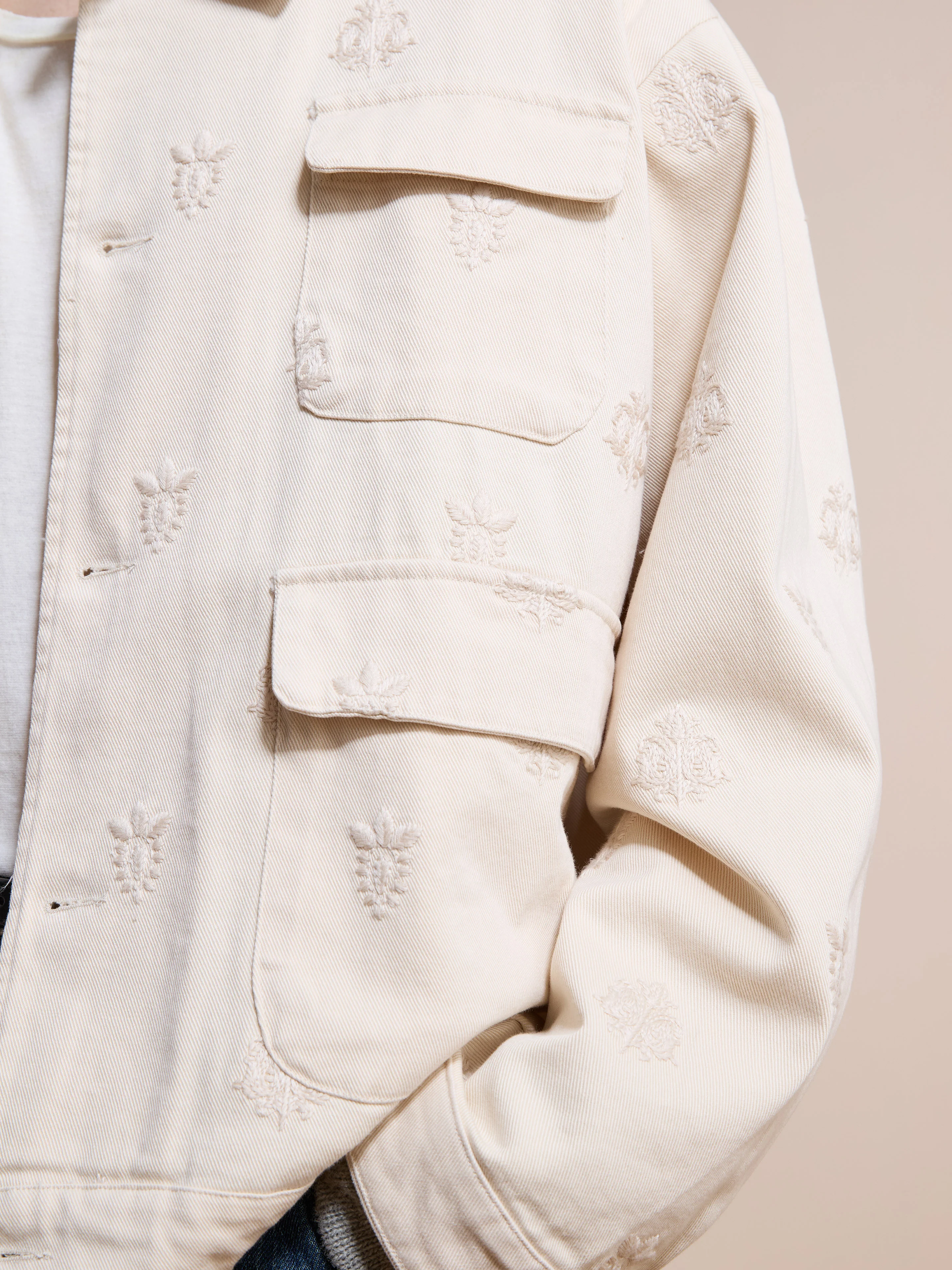 Embroidered Motif Jacket - Image 13