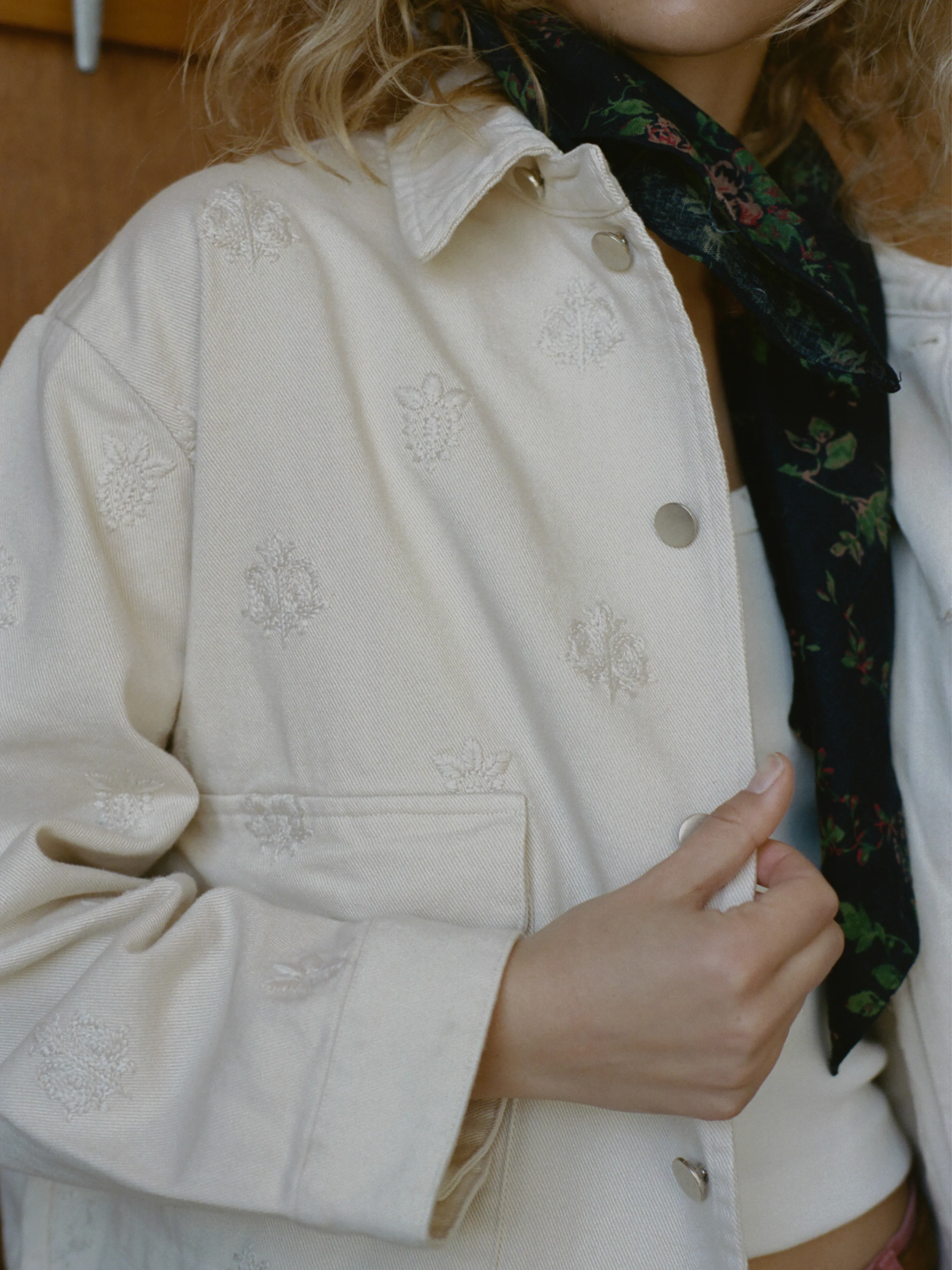 Embroidered Motif Jacket - Image 9