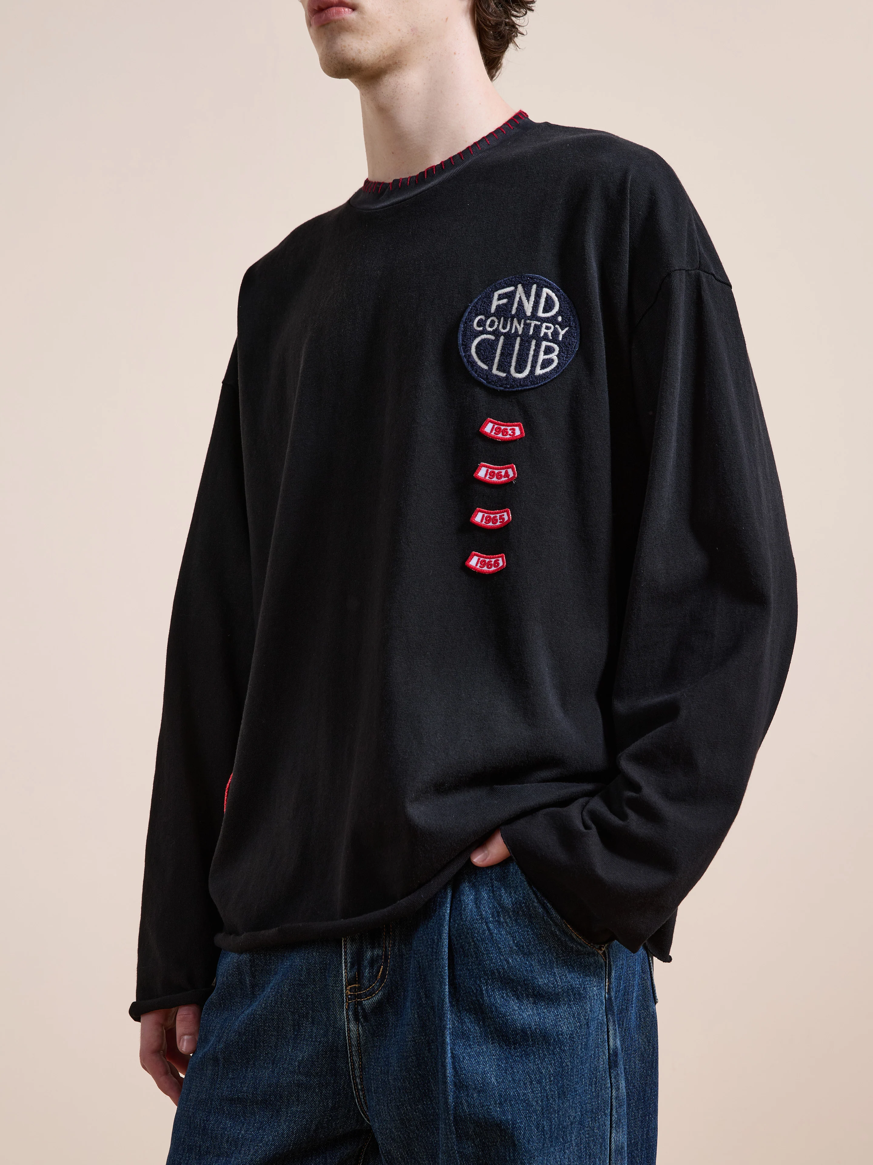 Embroidered Patches LS Tee - Image 2