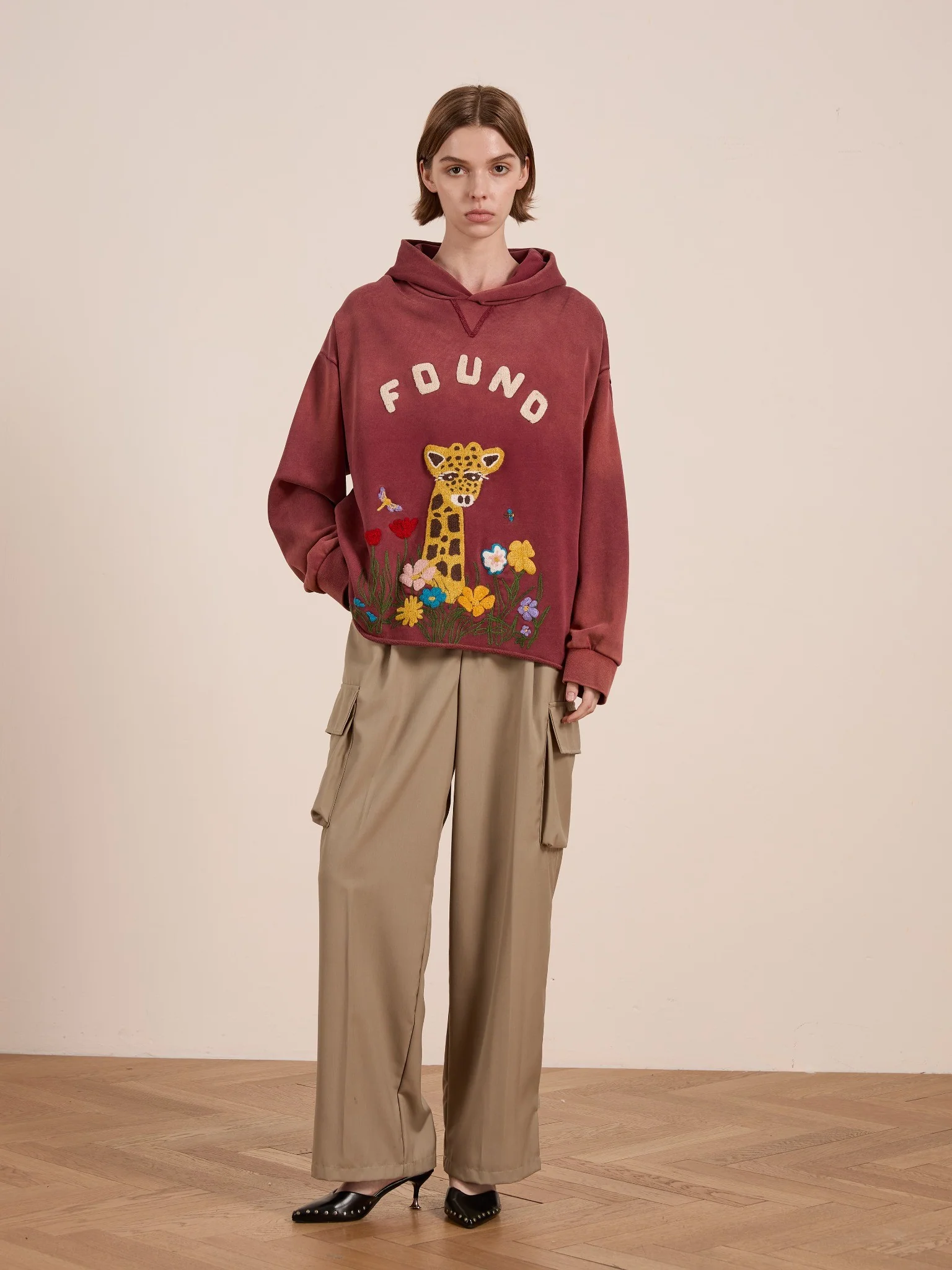 Embroidered Wildlife Hoodie - Image 9
