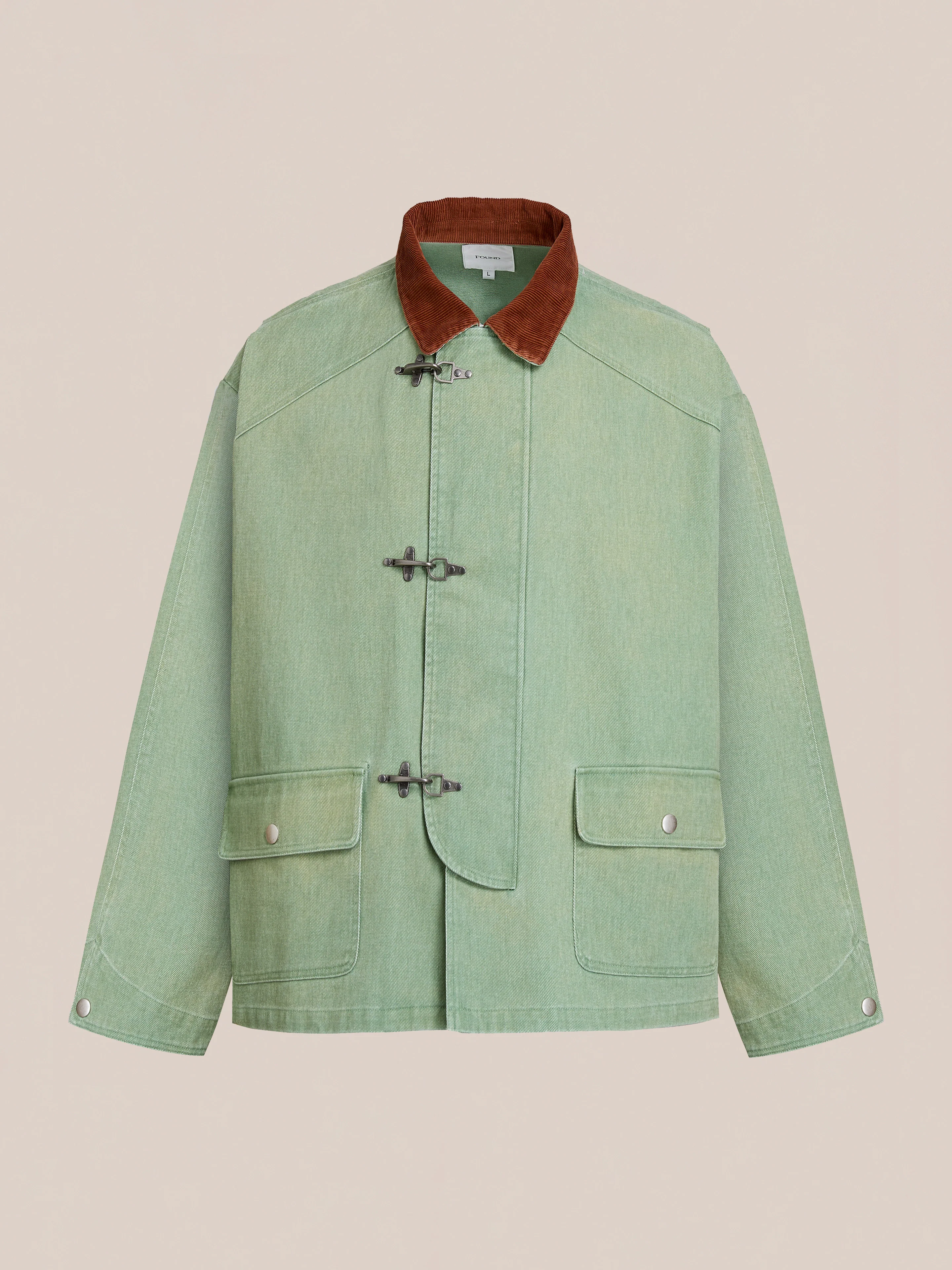 Washed Fireman Clasp Workshop Jacket - Image 5