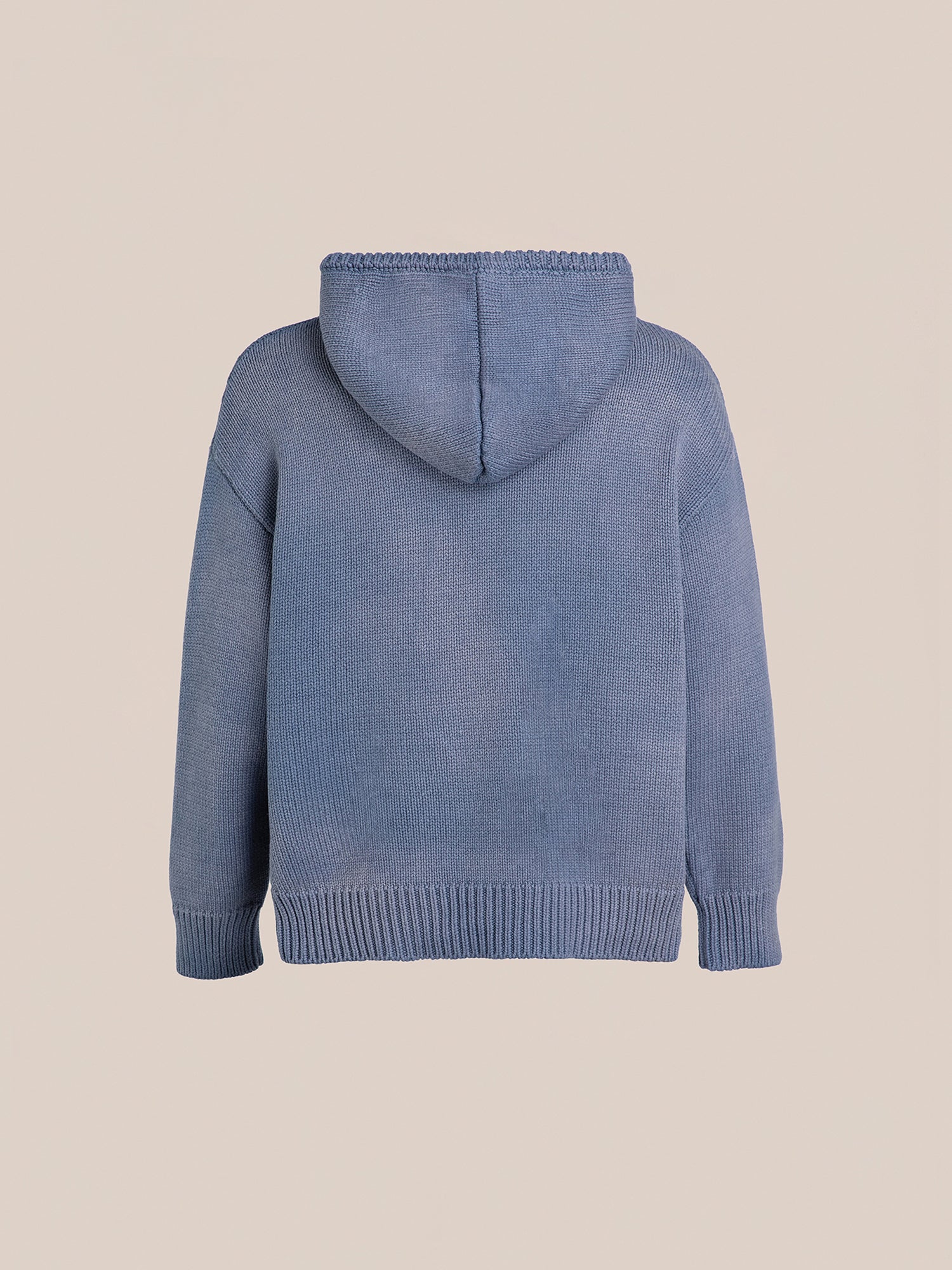 Faded Knit Pocket Hoodie - Image 6