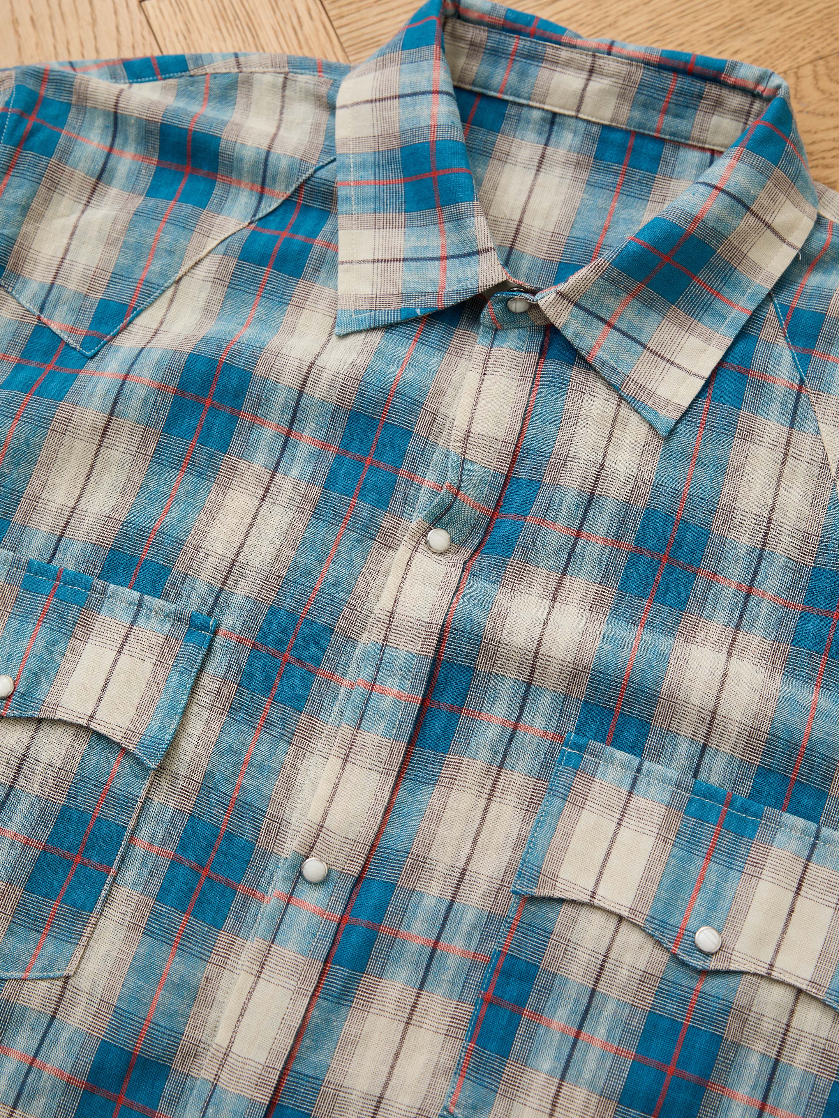 Western Plaid Snap Button Shirt - Image 7