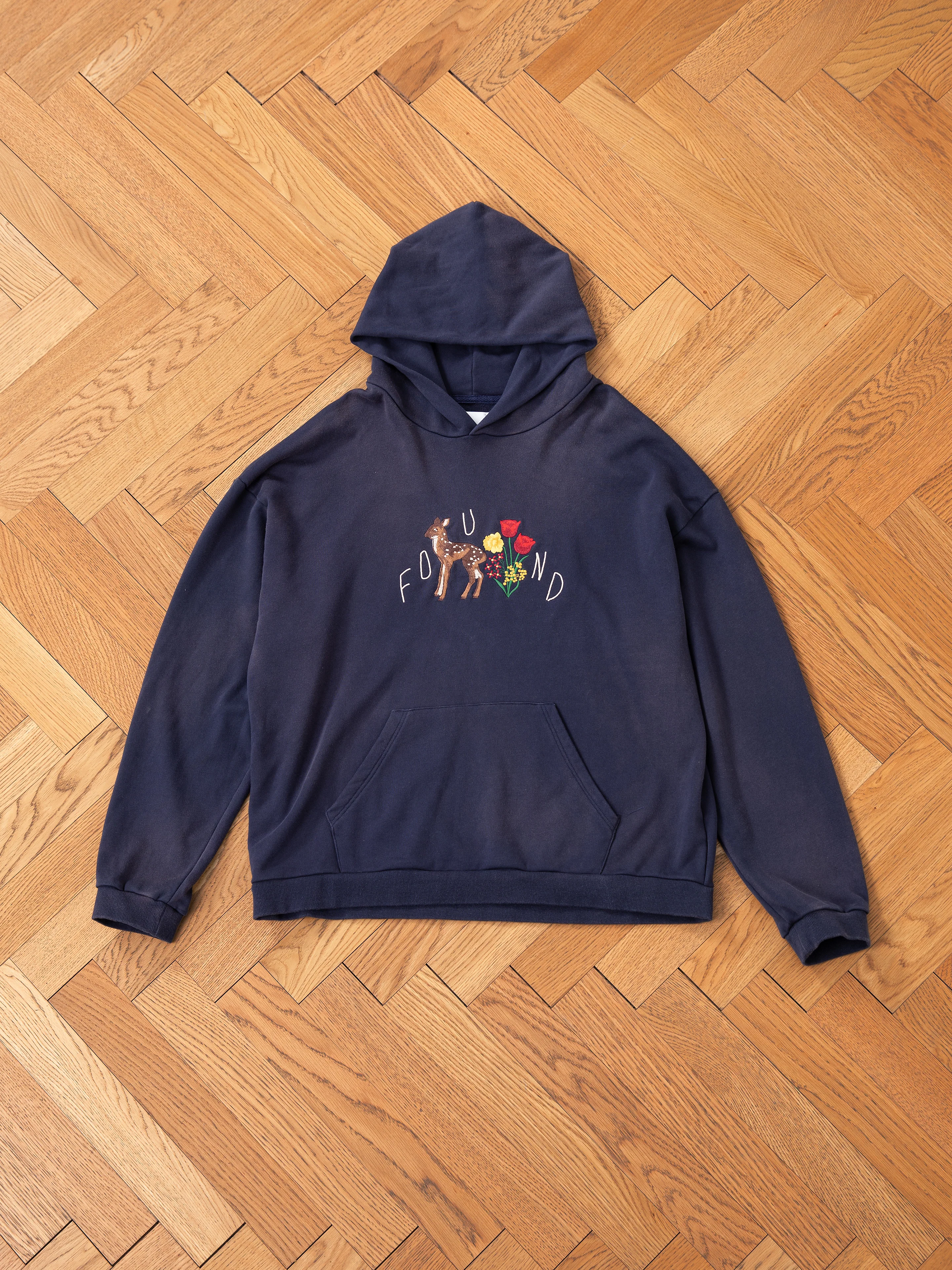 Floral Embroidered Deer Hoodie - Image 9