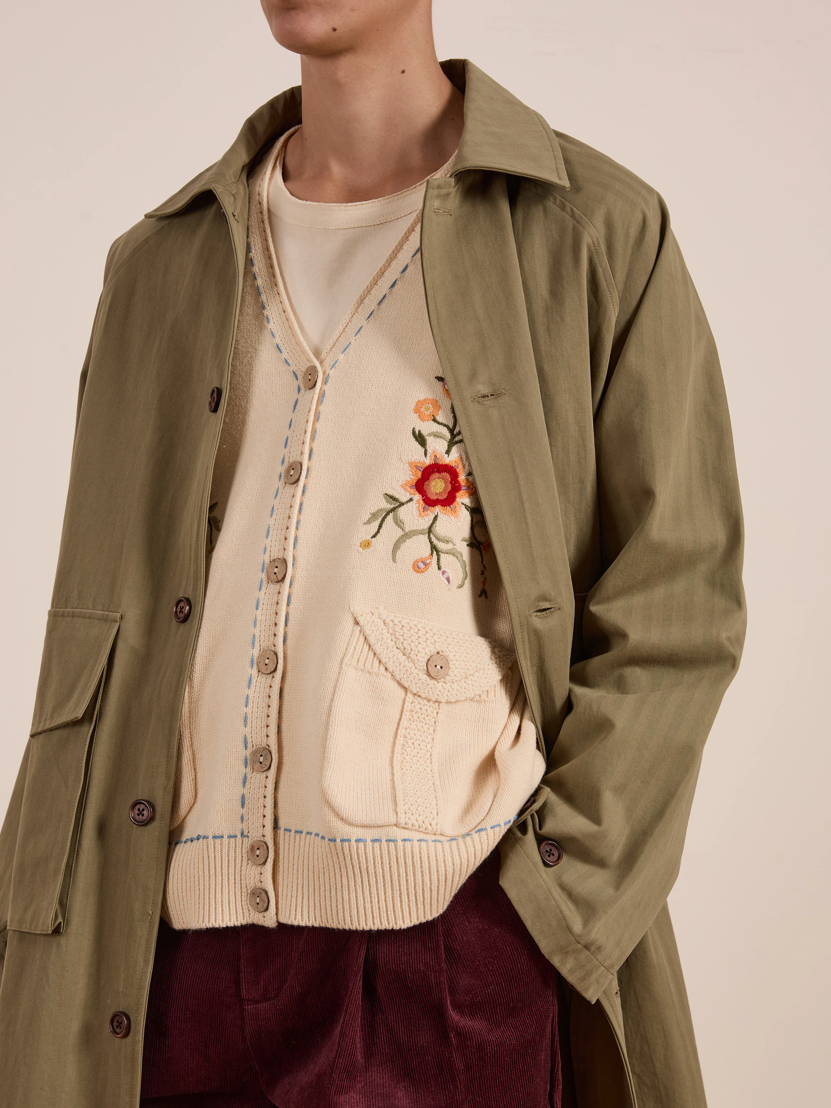 Floral Embroidered Knit Vest - Image 8